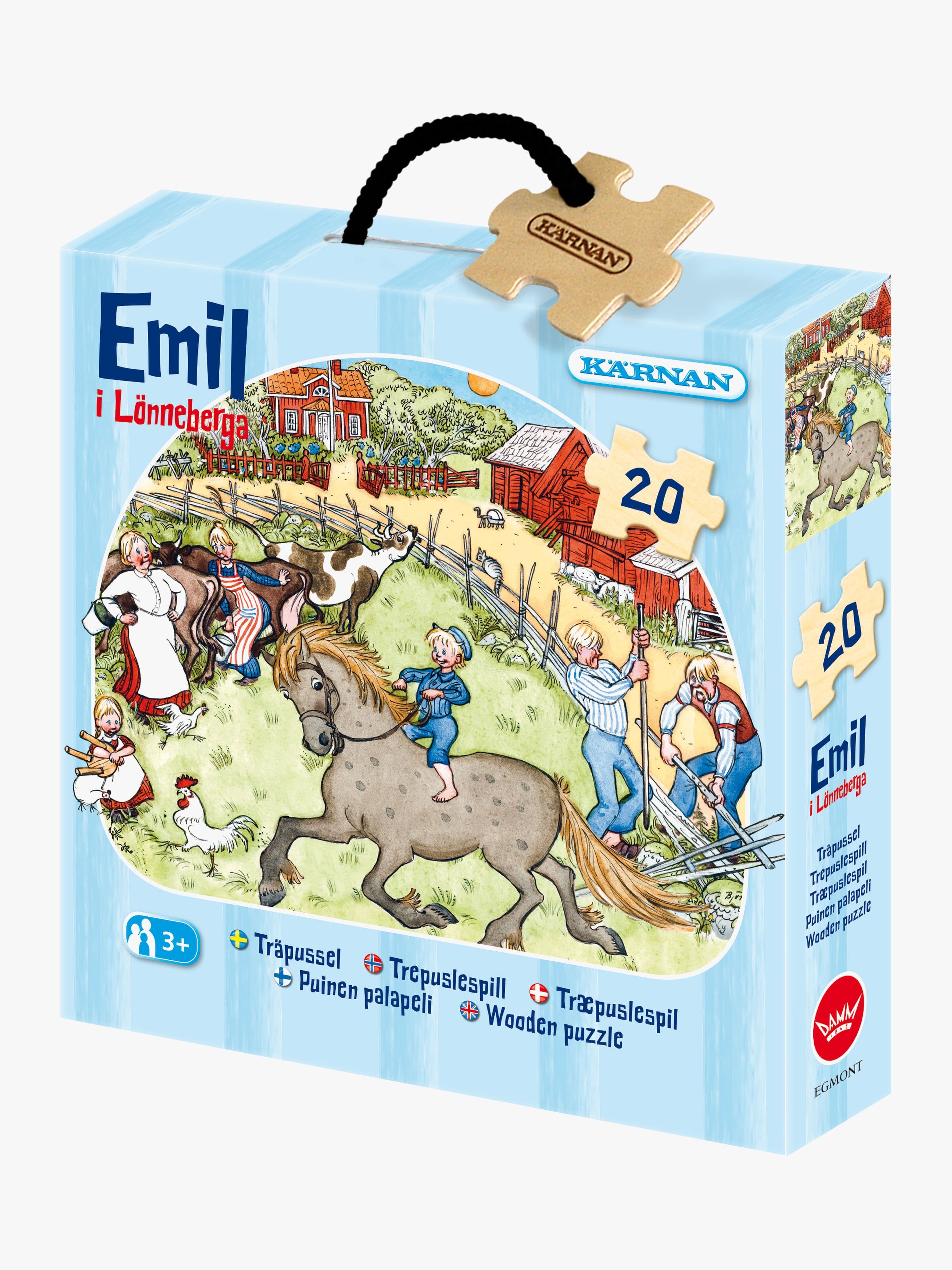 Egmont Kärnan Vaahteramäen Eemeli Puinen Palapeli 20 Palaa