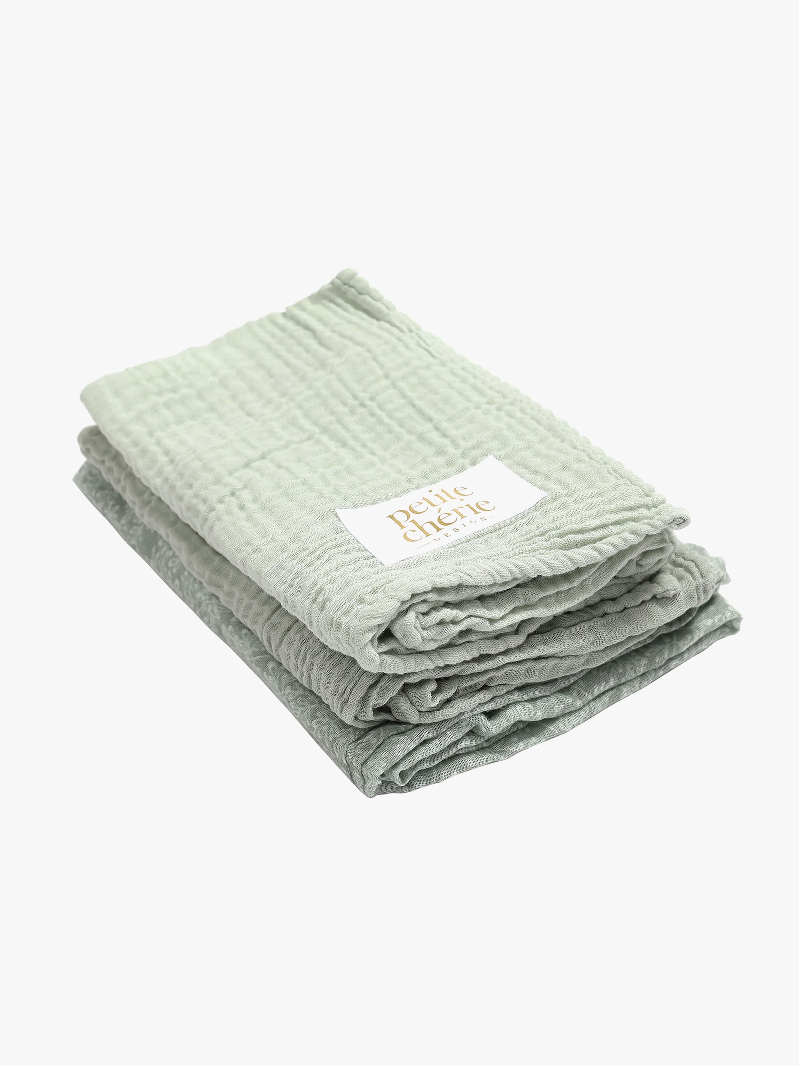 Petite Chérie Musliiniliinat 3-pack, Light Green
