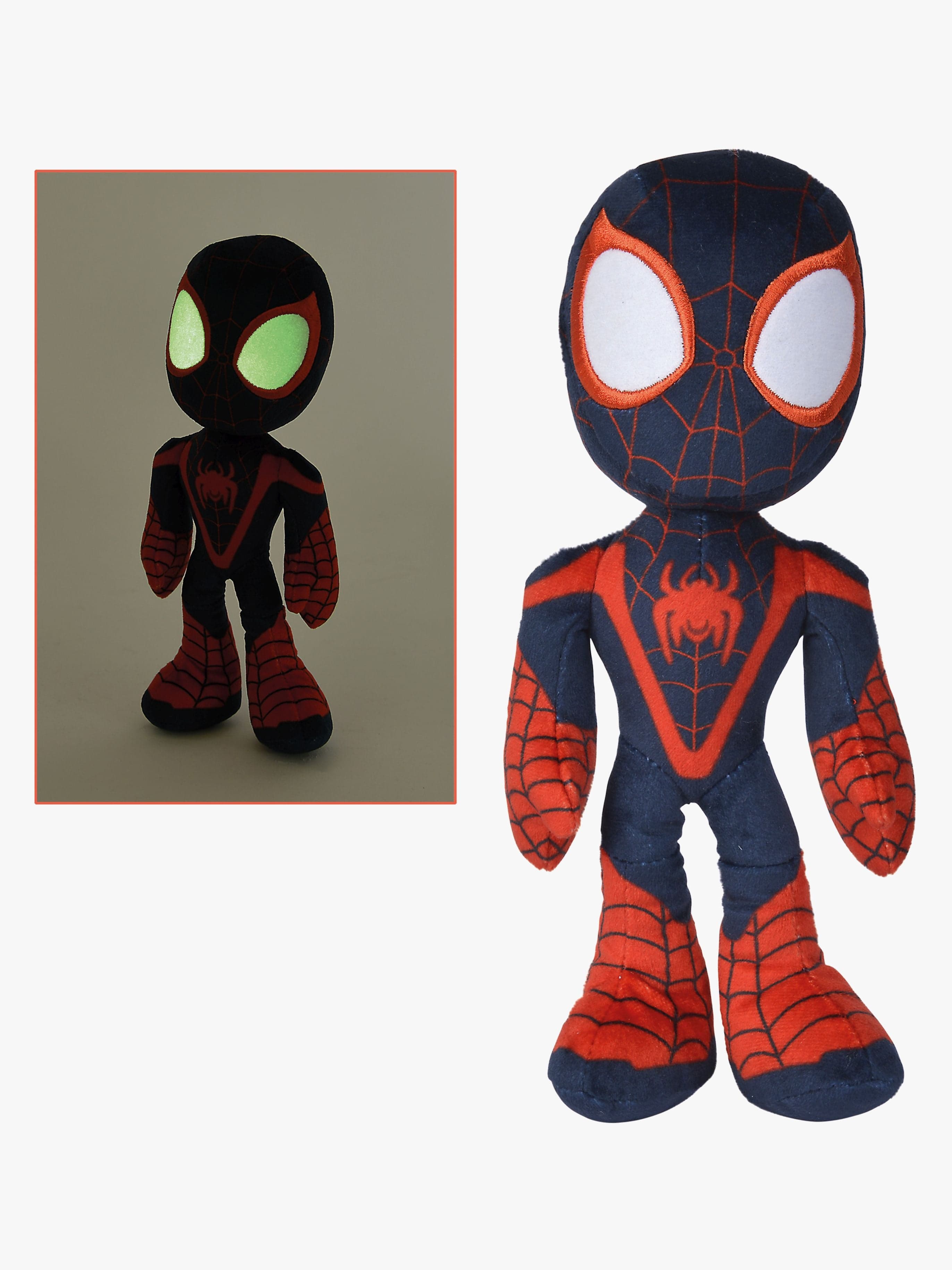 Spidey and His Amazing Friends Pimeässä Hohtava Pehmolelu Miles Morales 25 cm