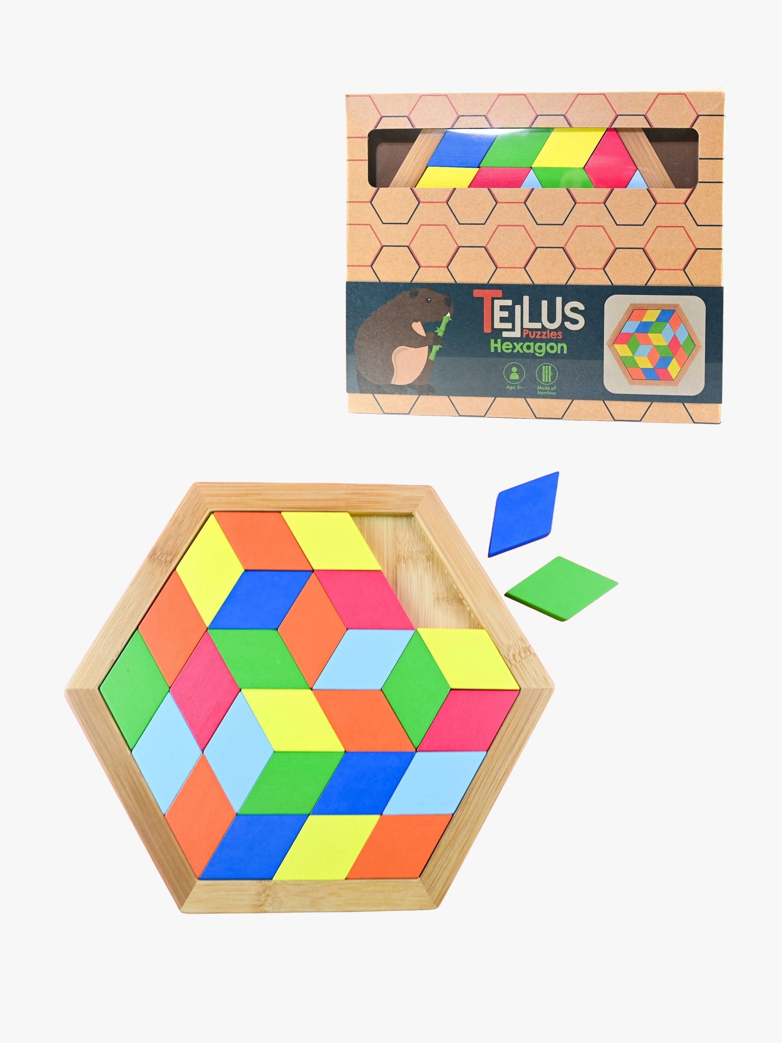 Robetoy Tellus Puupalapeli Heksagoni