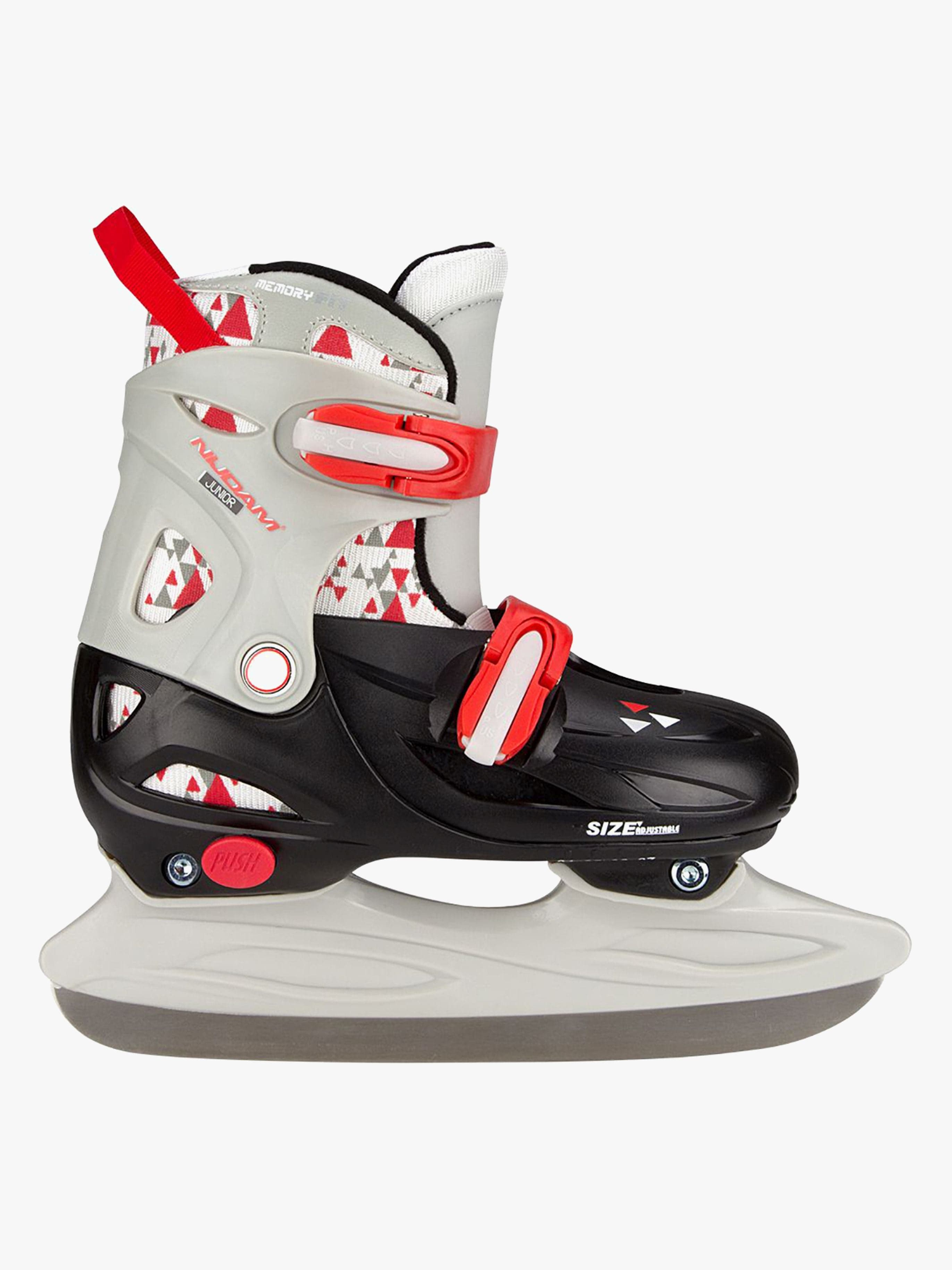 Nijdam Säädettävät Luistimet 31-33, Musta/Harmaa