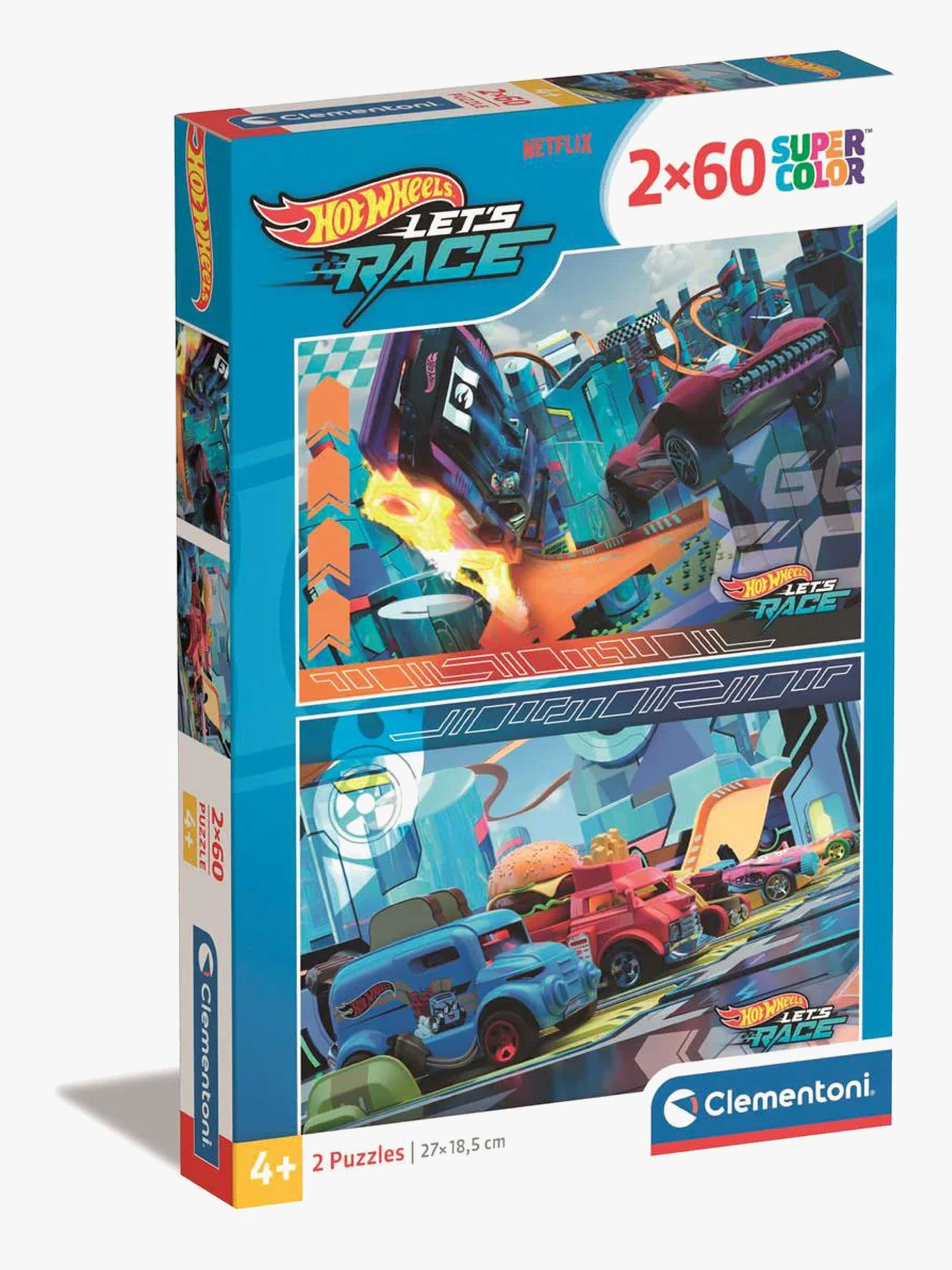 Clementoni Hot Wheels Palapeli 2-in-1