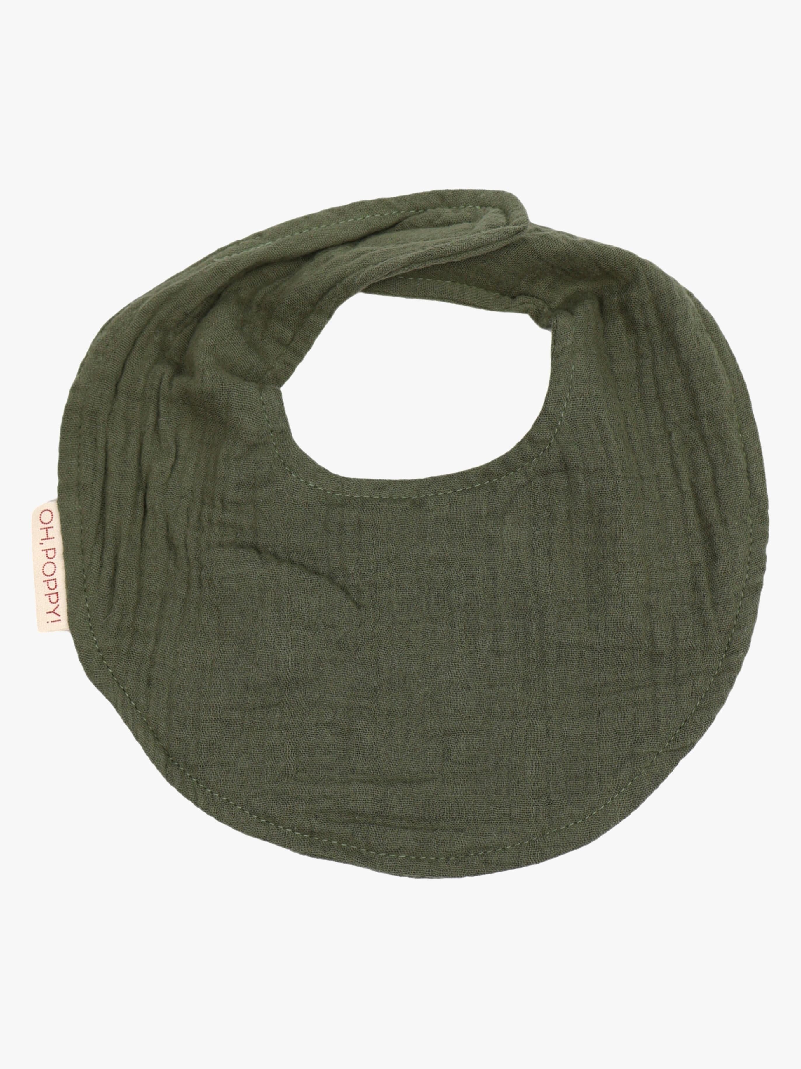 Oh, Poppy! Juno Kuolalappu 2-pack, Forest Green/Linen Beige