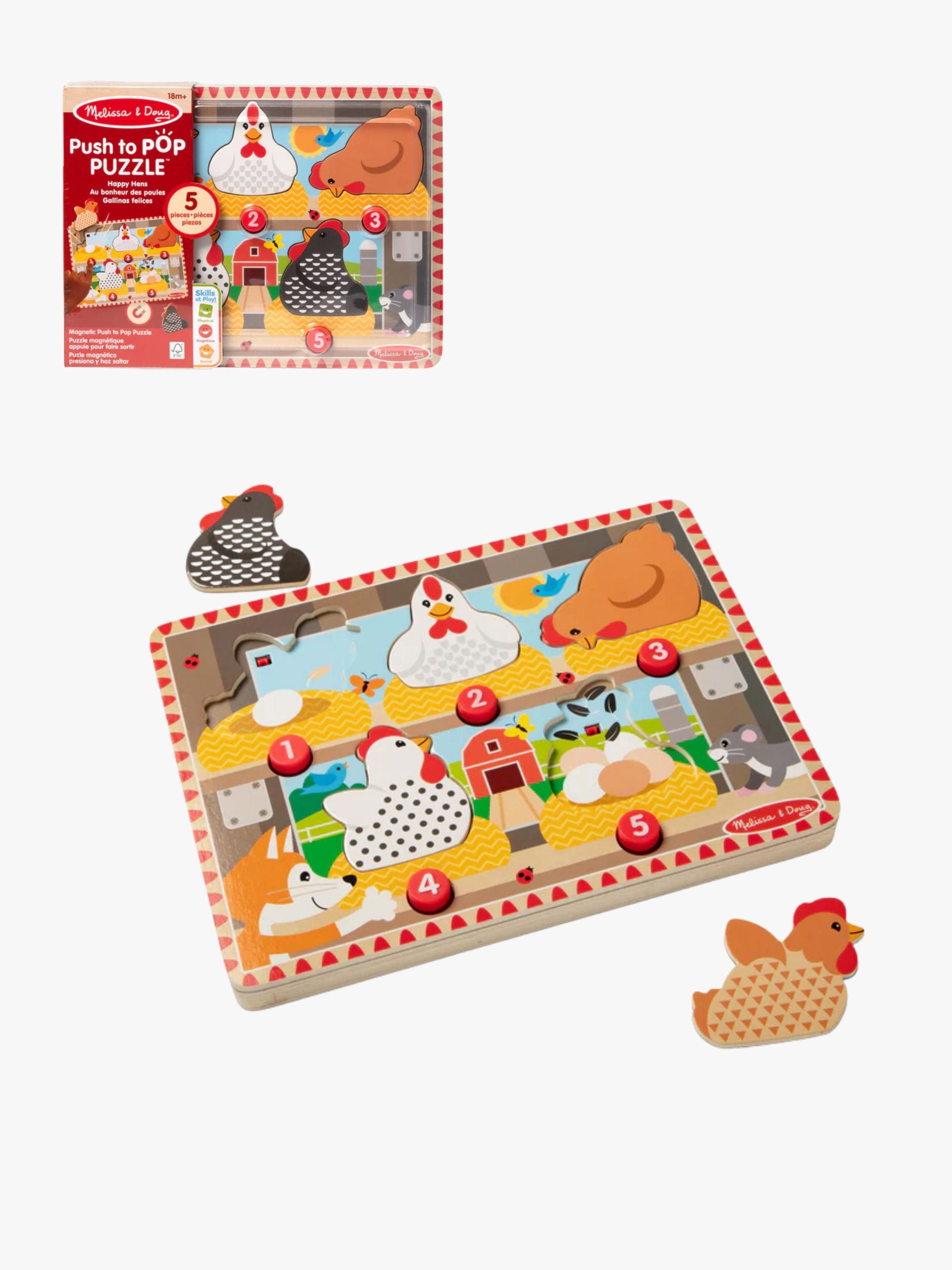 Melissa & Doug Puinen Magneettipalapeli Kanat