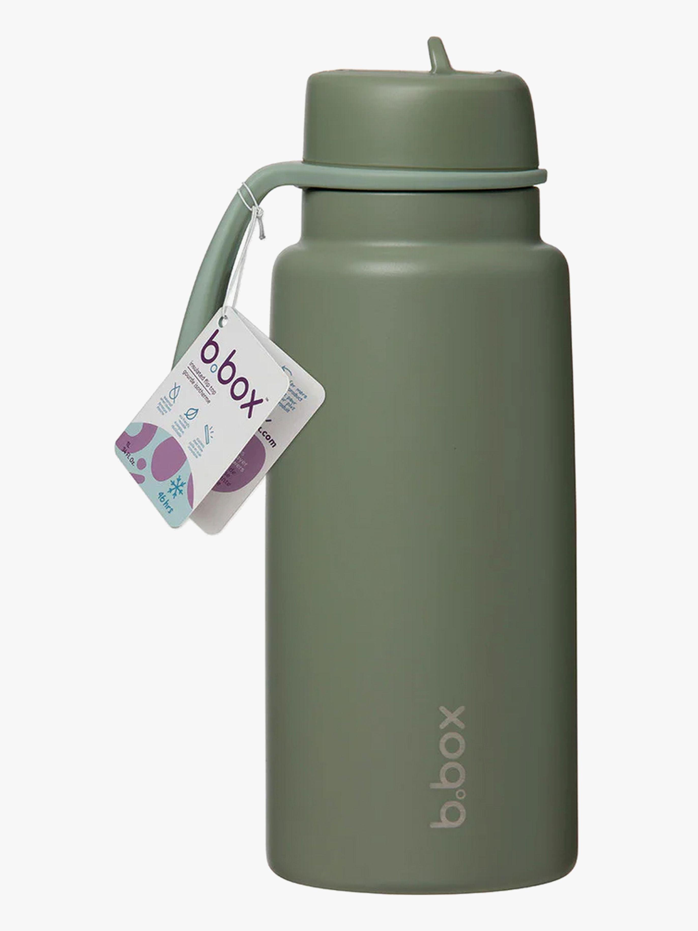 b.box Juomapullo + Flip Top 1L, Olive