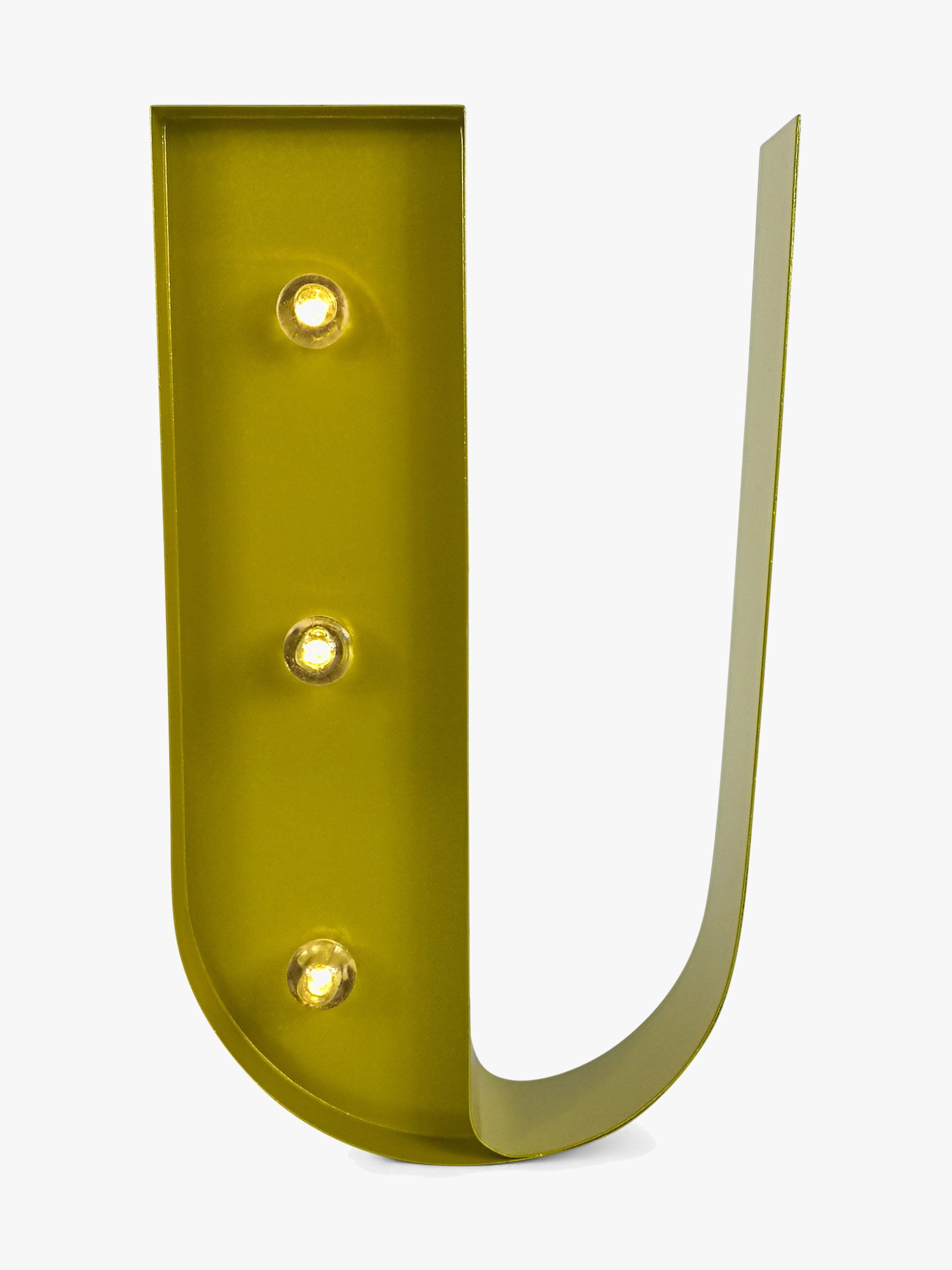 Petite Déco Kirjainvalaisin U, Kulta