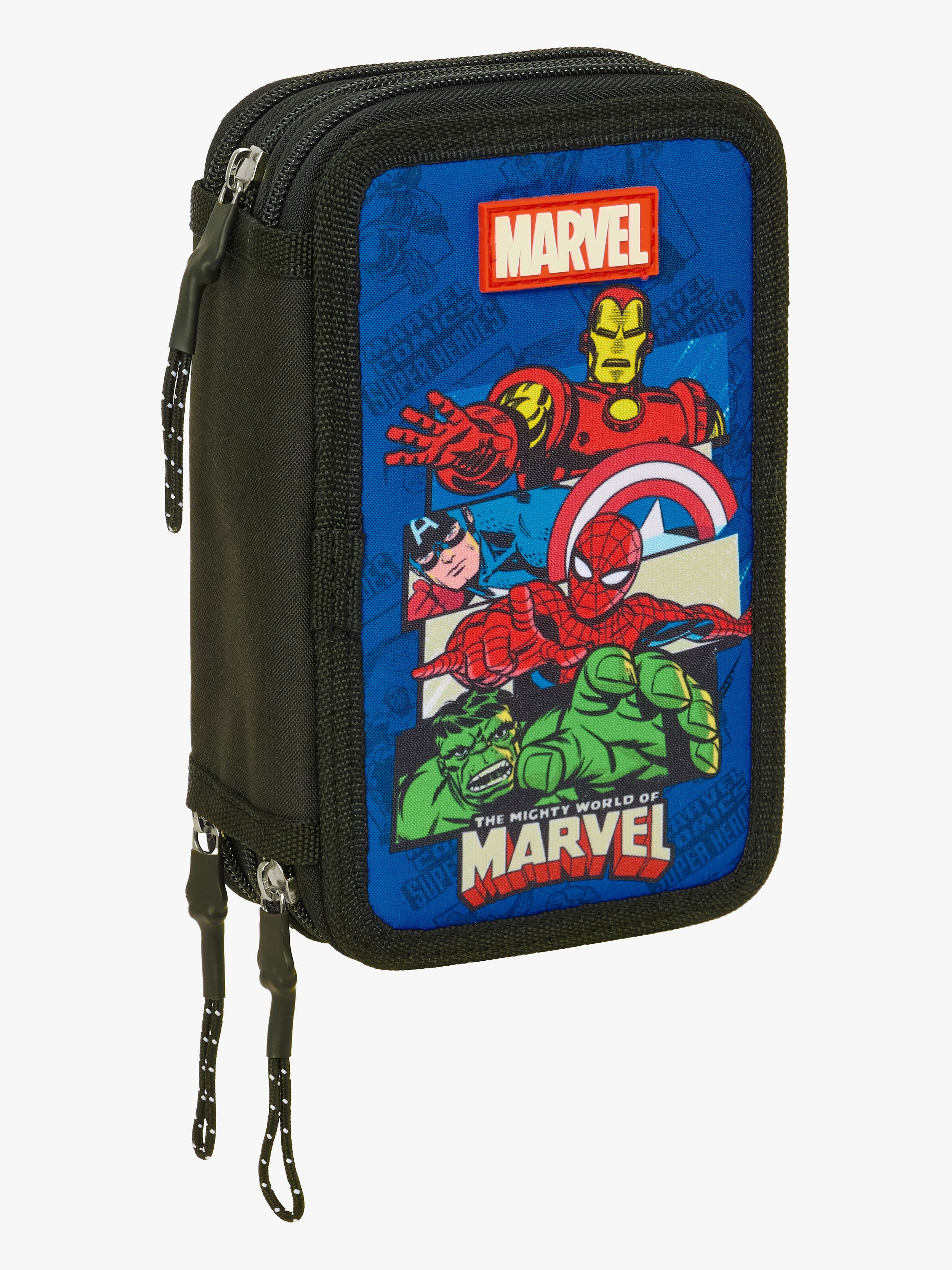 Marvel Avengers Täytetty Kolmilokeroinen Penaali 37 Osaa, Sininen