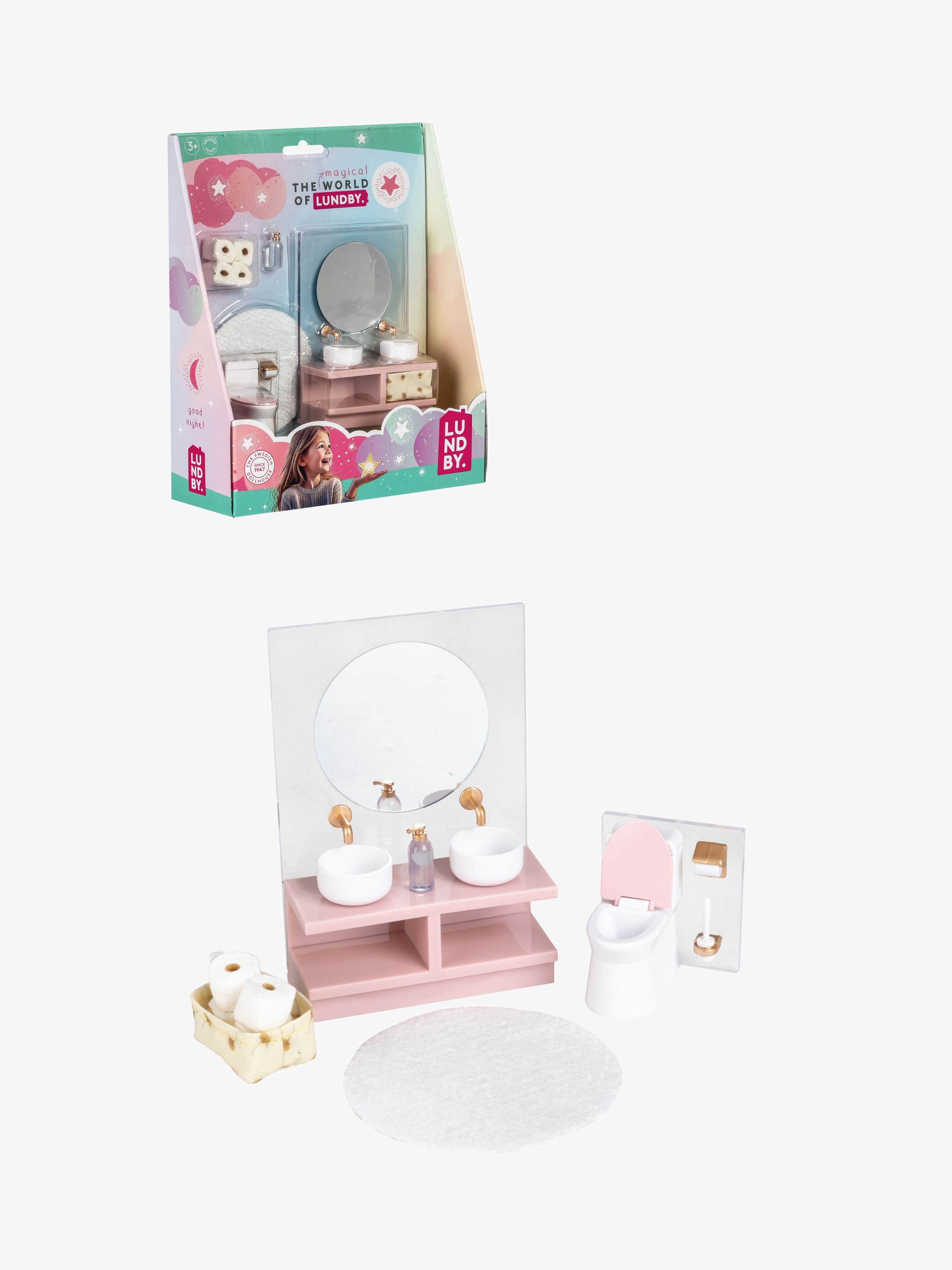 Lundby Nukkekodin Tarvikkeet Pesuallas & WC