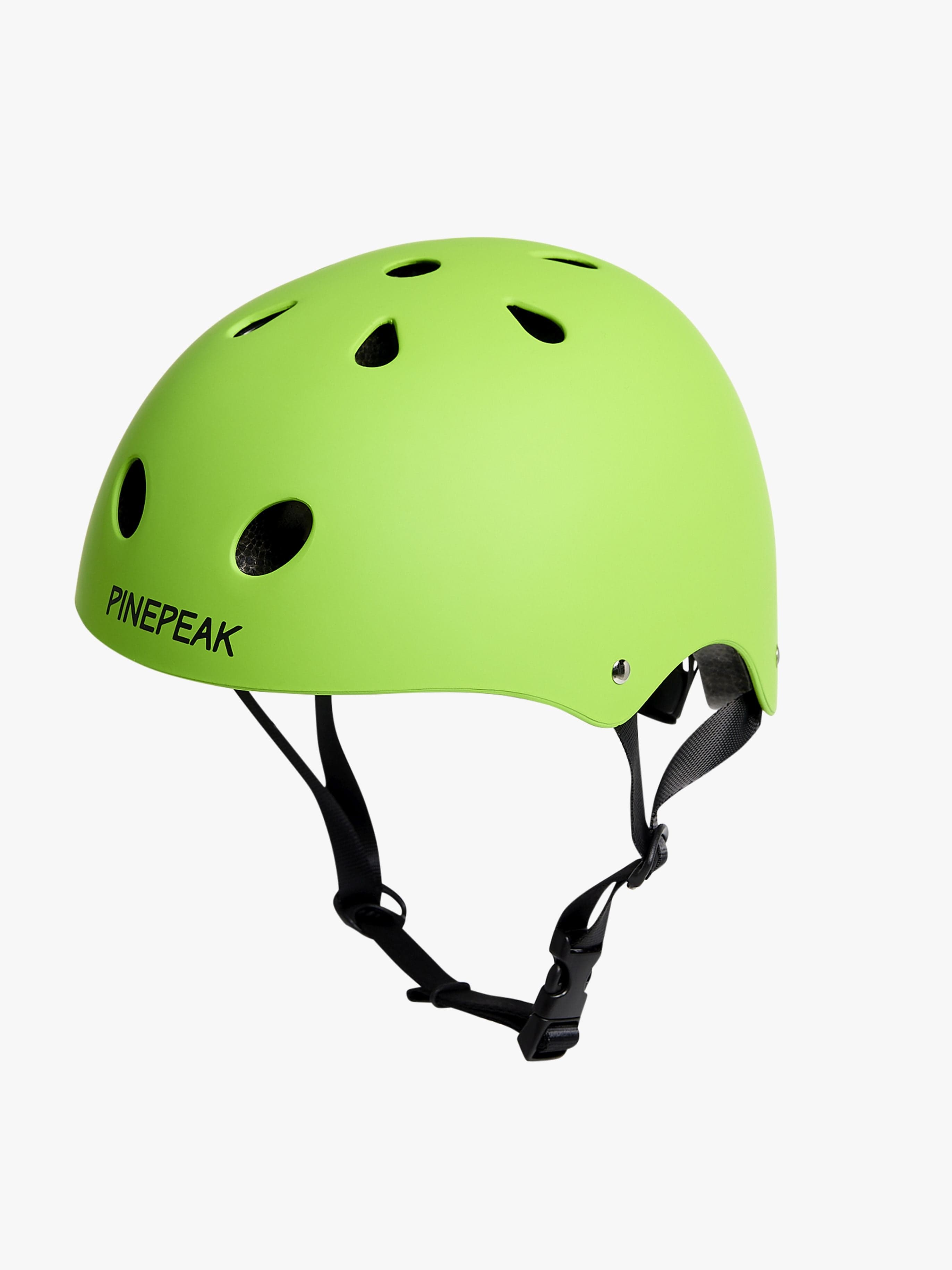 Pinepeak Quake Skeittikypärä 5-12-vuotiaille lapsille, Vihreä, M
