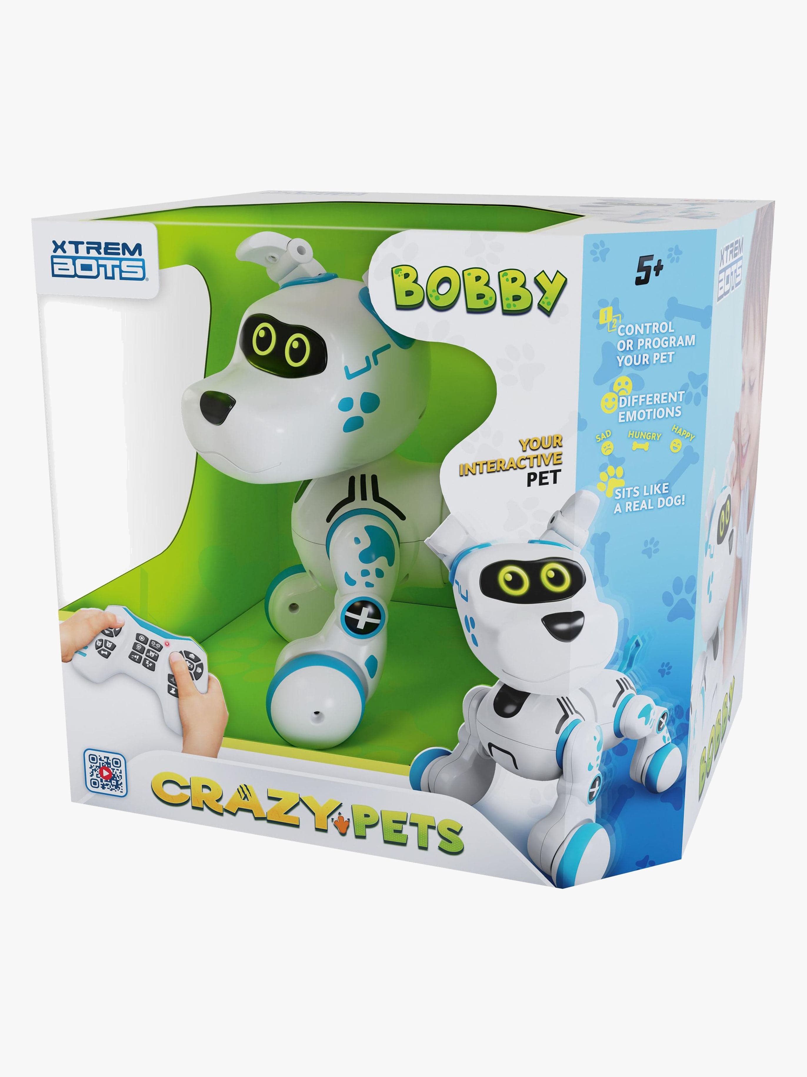 Xtrem Bots Bobby Kauko-ohjattava Robottikoira