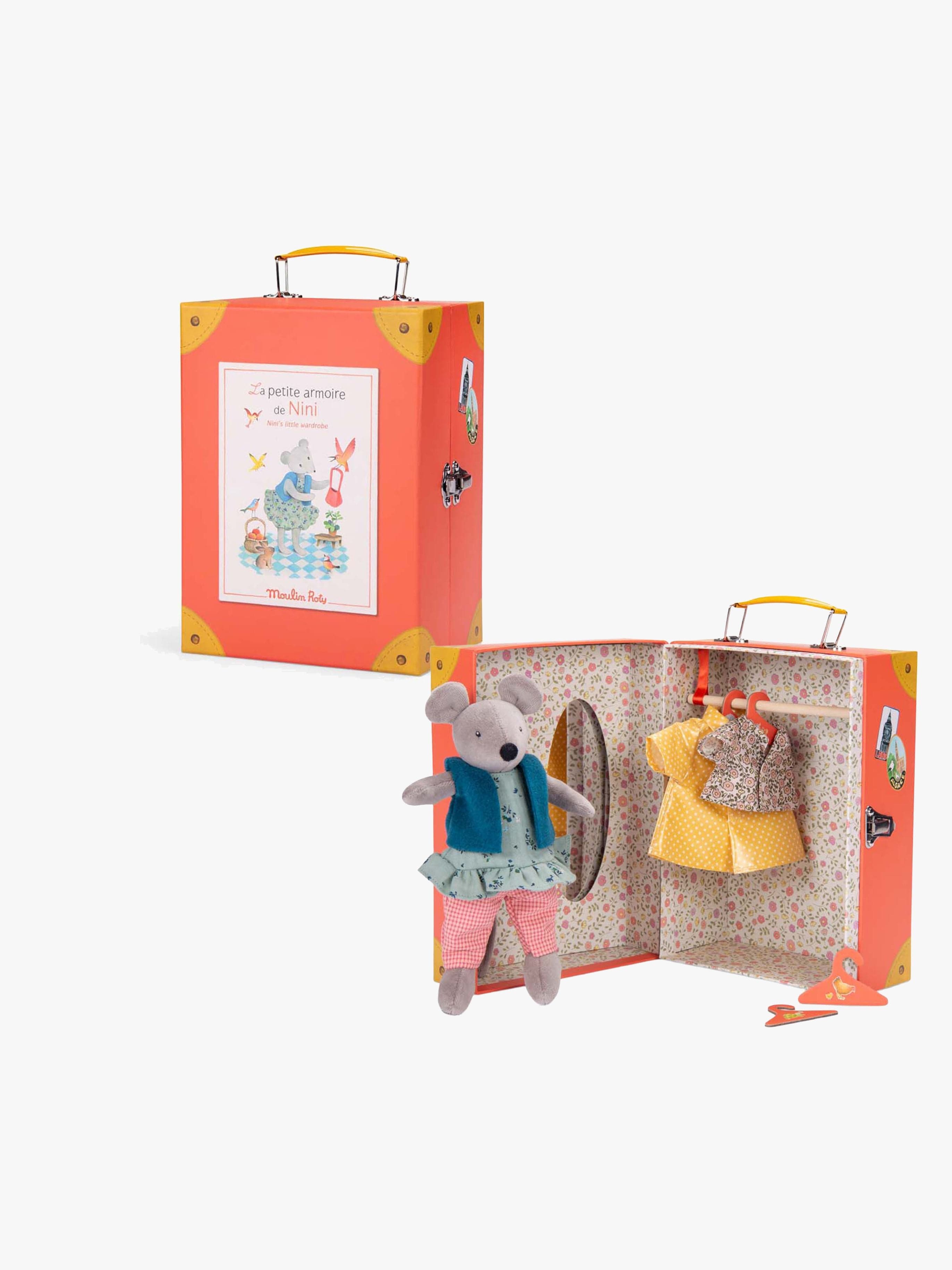 Moulin Roty Matkavaatekaappi + Nukke Nini