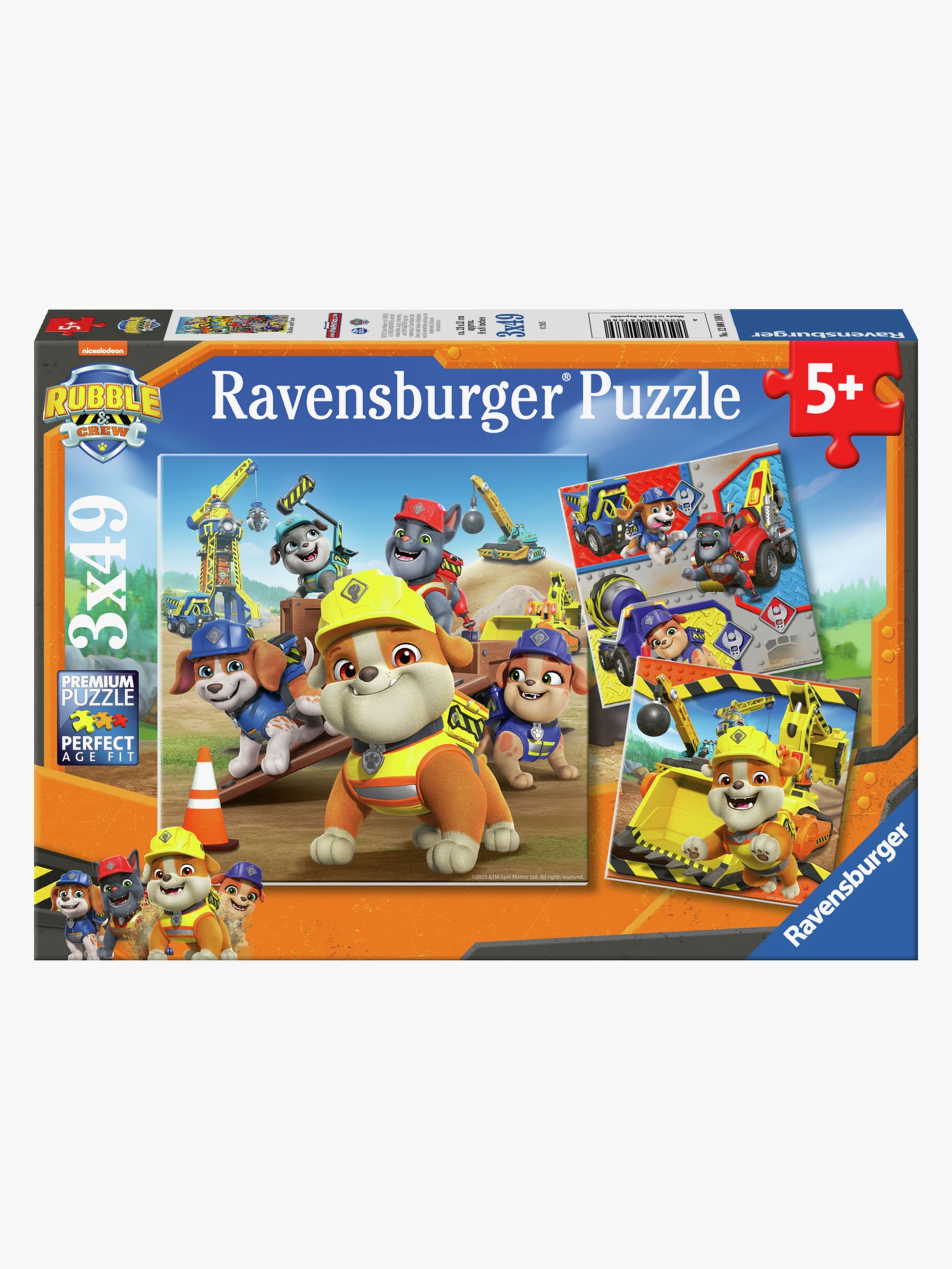 Ravensburger Rubble & Crew Työajoneuvot Palapelit 3x49