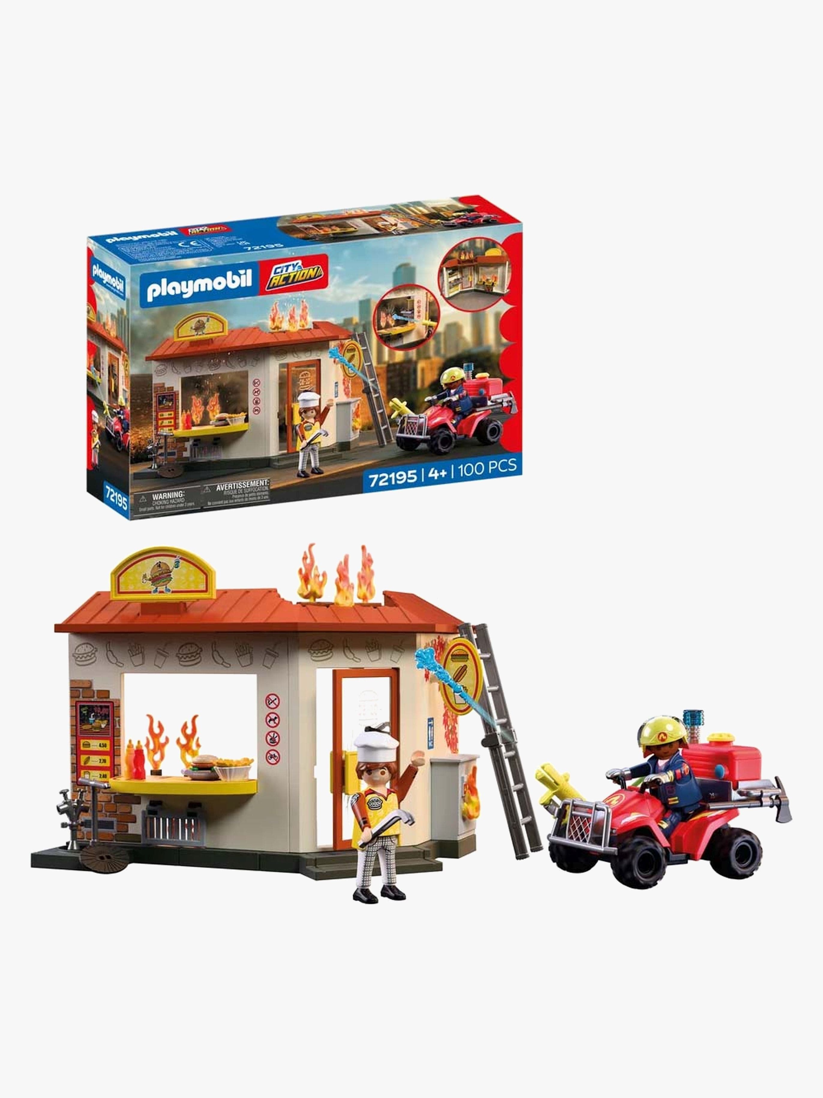 Playmobil City Action Palokuntamönkijä Ja Purilaiskioski, Monivärinen