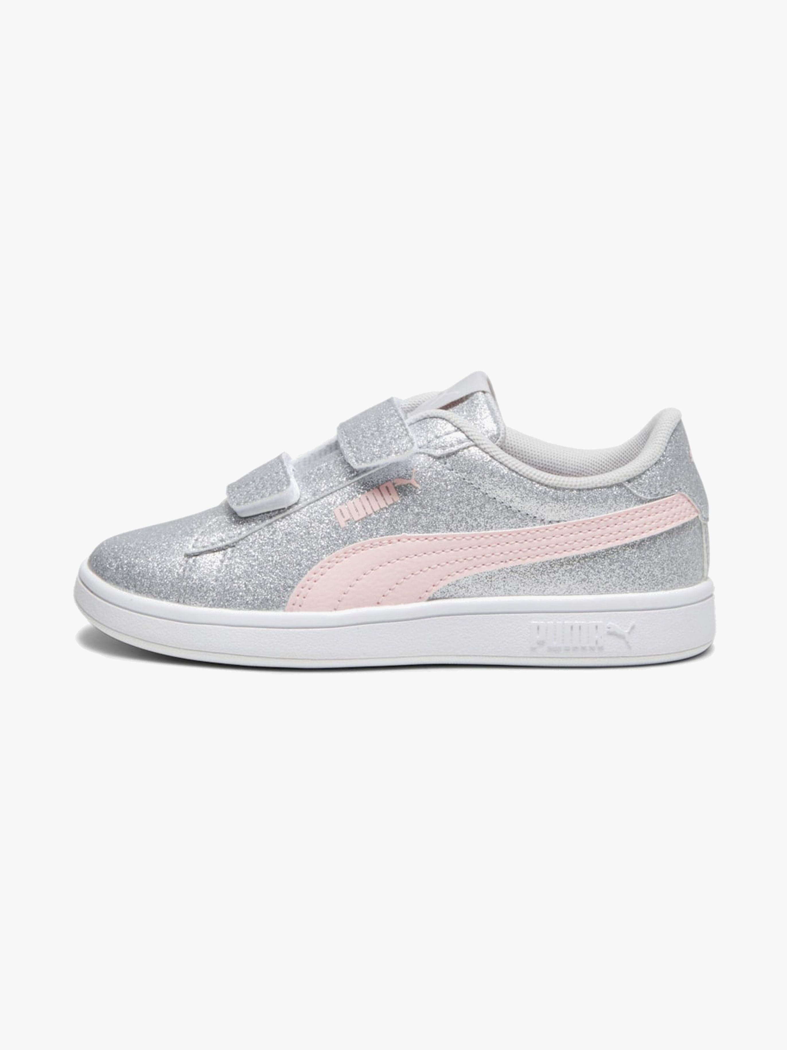 Puma Smash 3.0 Glitz Glam V PS Lenkkarit, Glacial Gray/Frosty Pink, 31