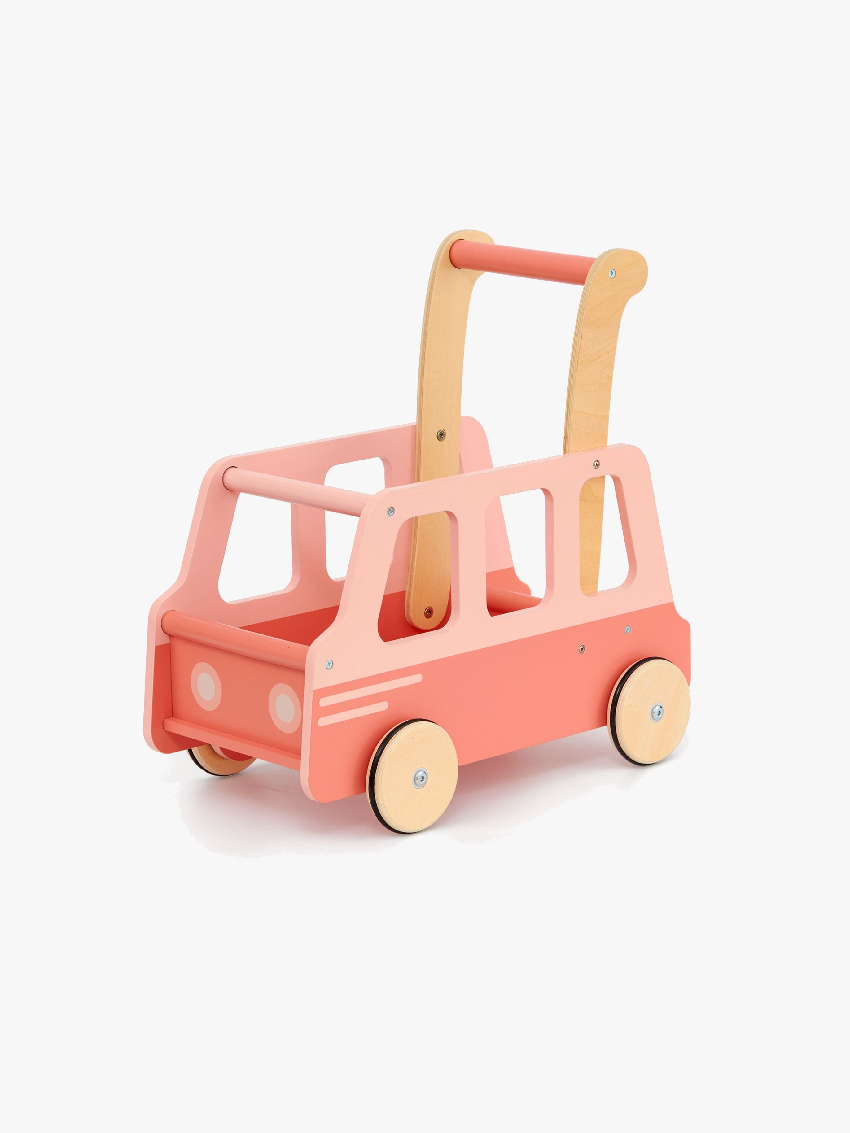 Moover Toys Taaperokärry School Bus, Vaaleanpunainen