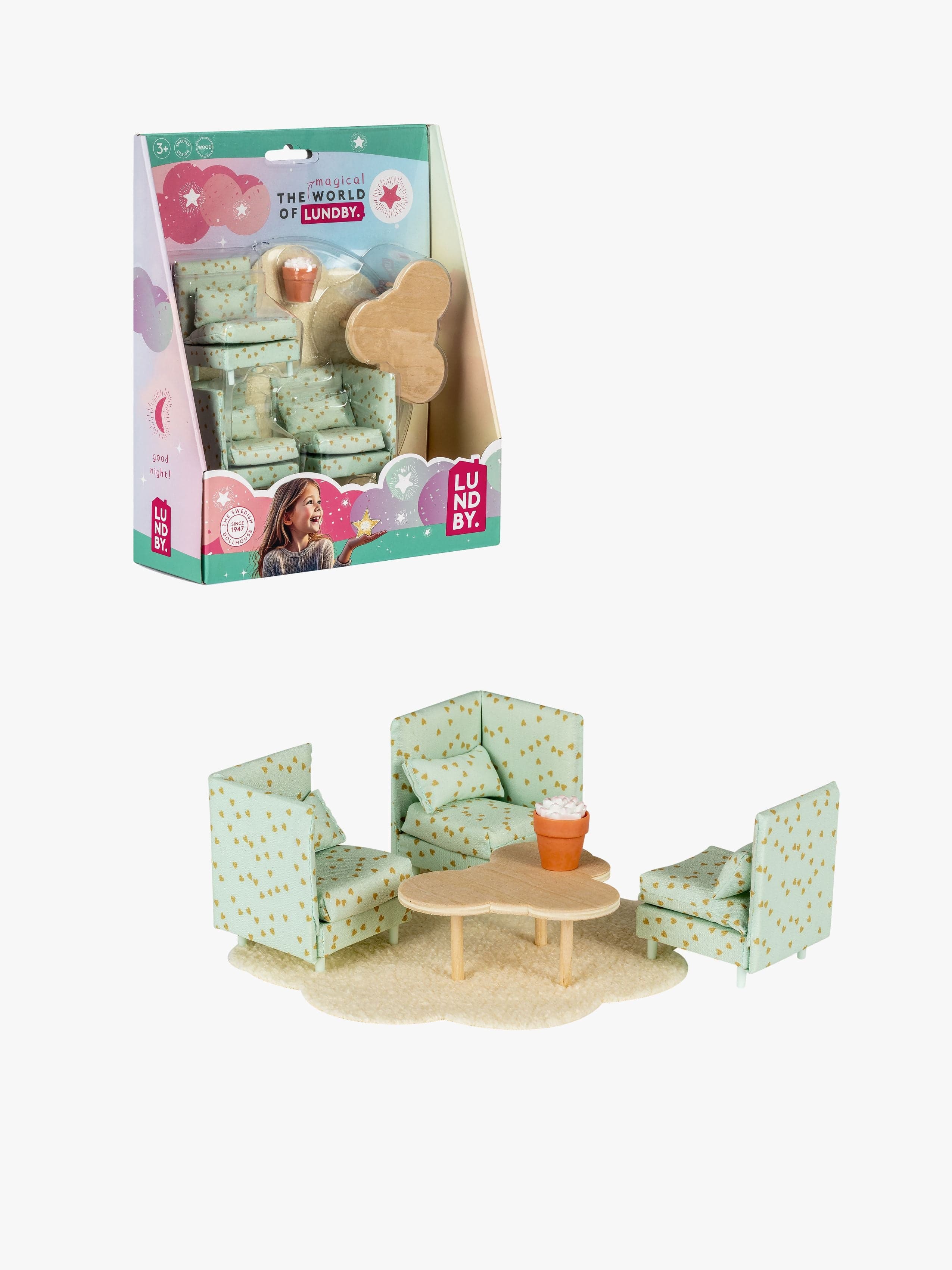Lundby Nukkekodin Tarvikkeet Lounge Sohva