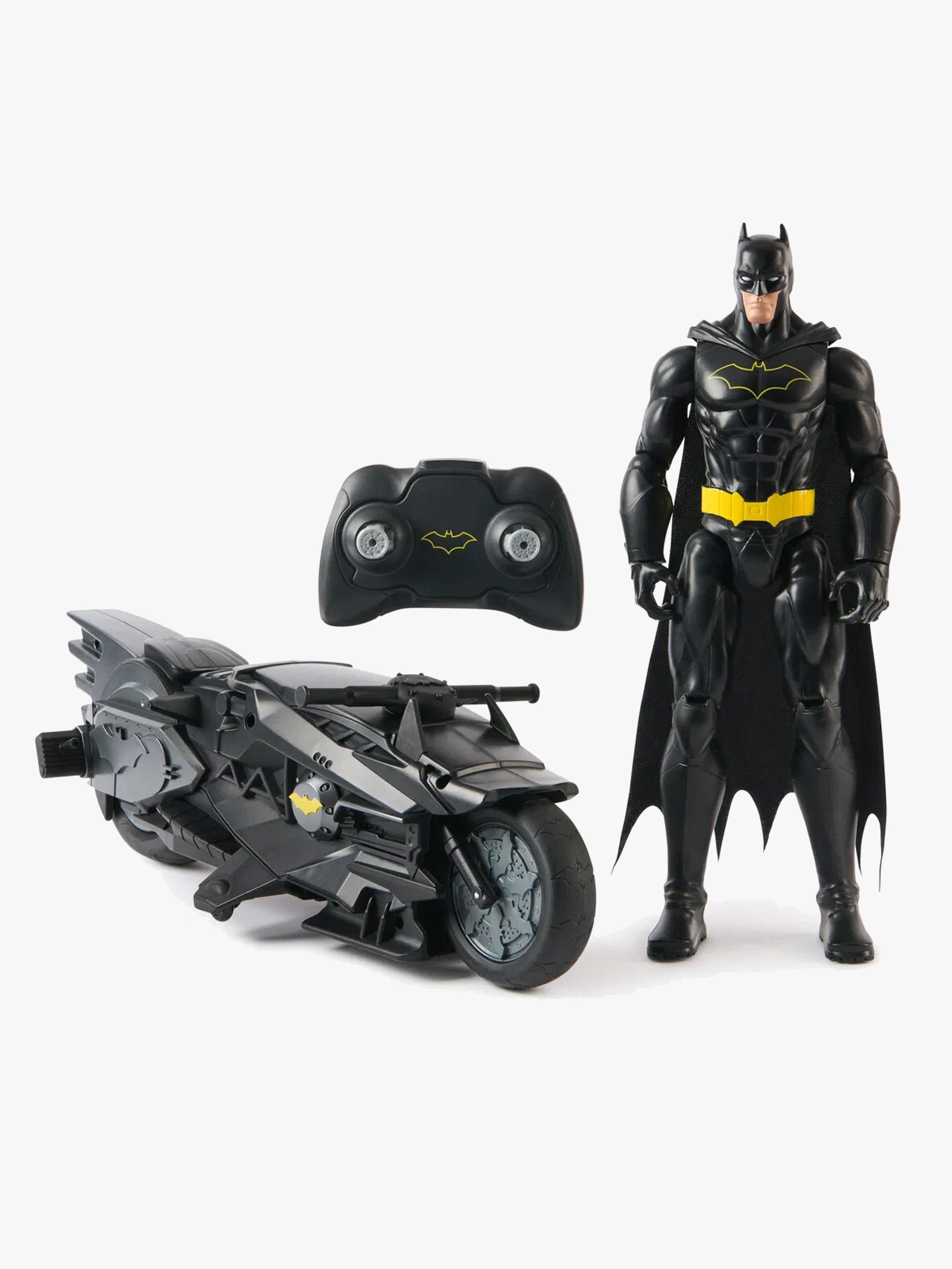 Batman Kauko-ohjattava Batcycle + Hahmo