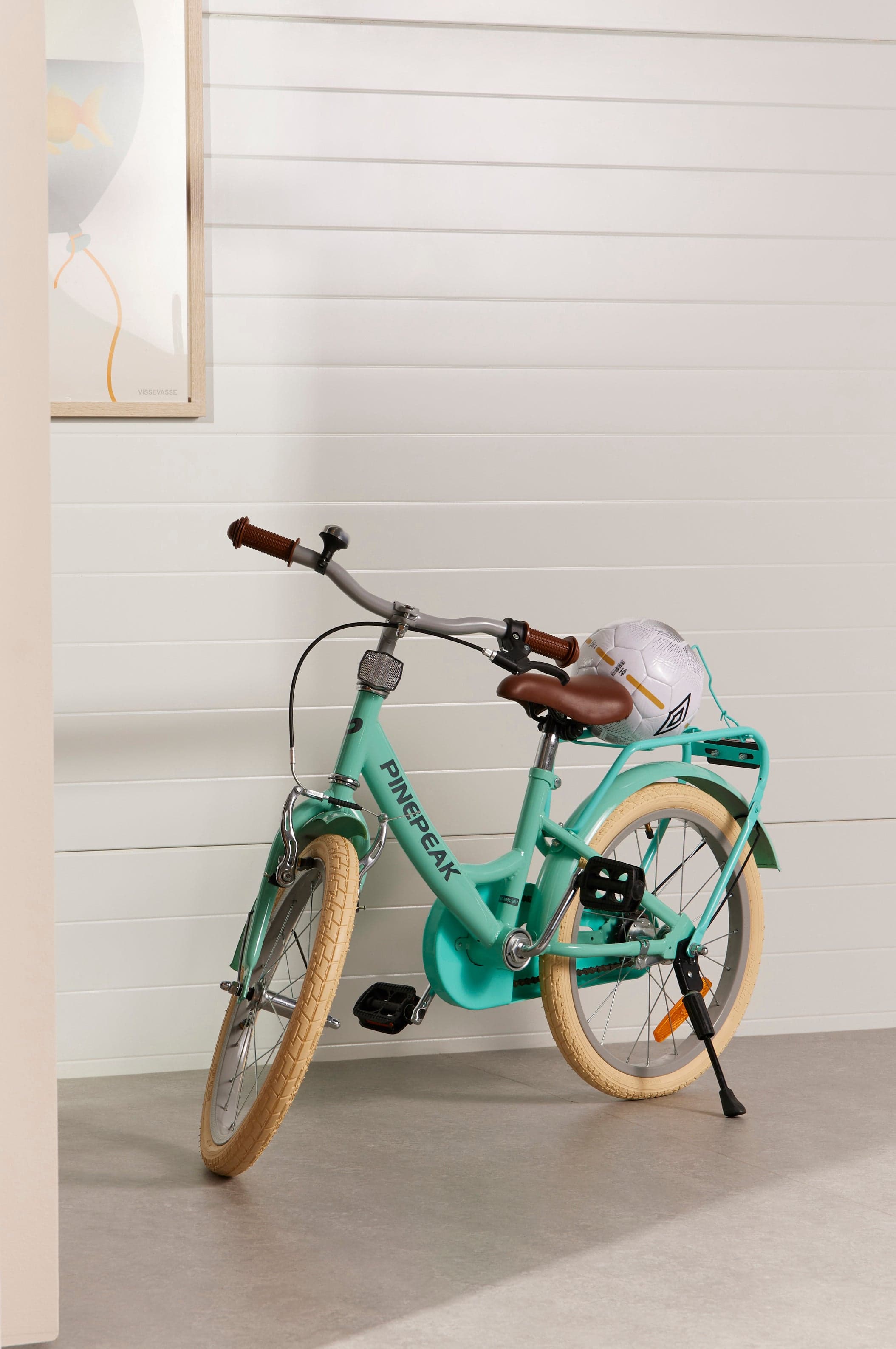 Pinepeak Retro City Polkupyörä 18"'"', Turkoosi