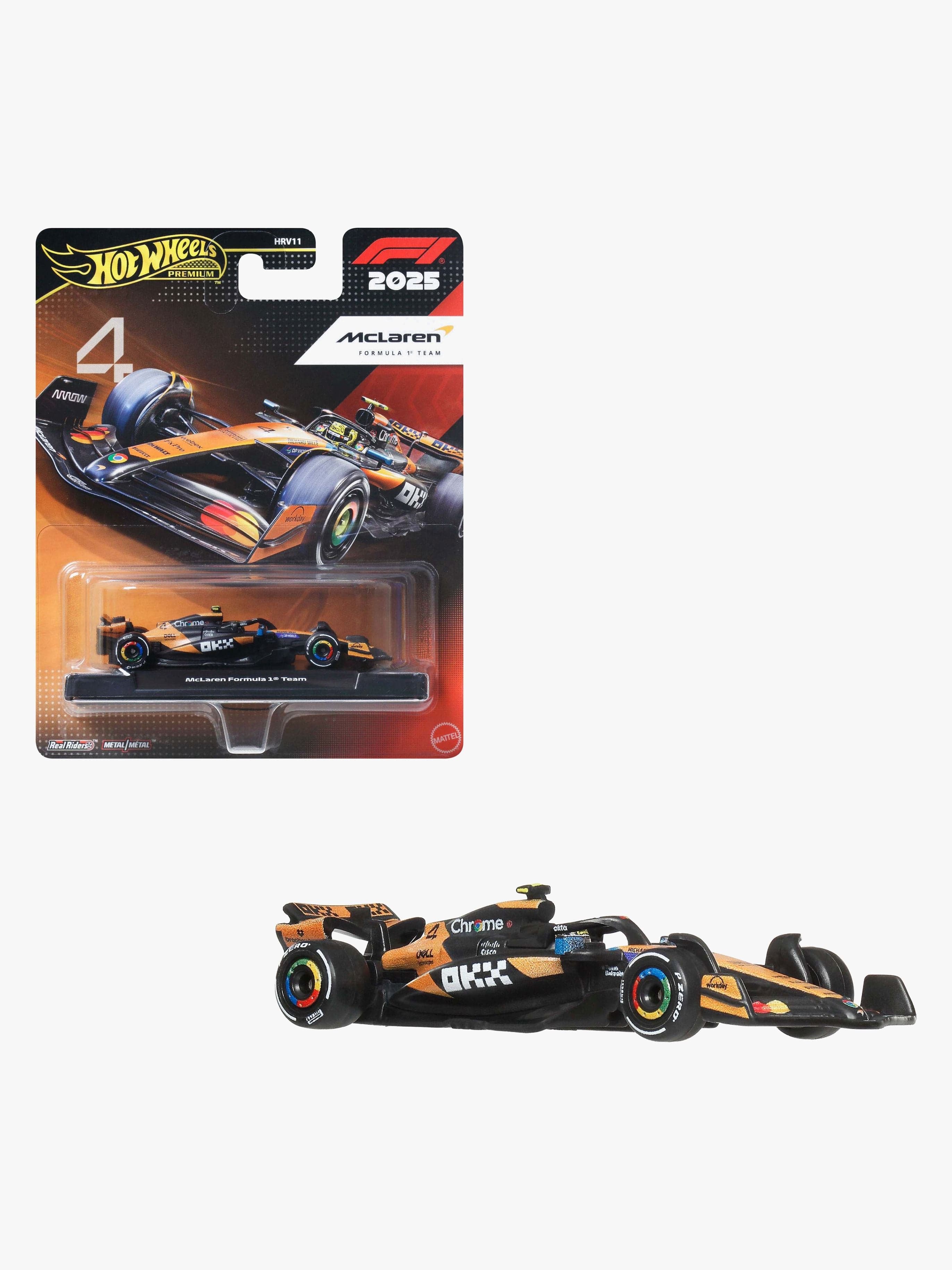 Hot Wheels F1 Racing Premium McLaren Lando Norris Kilpa-auto 1:64