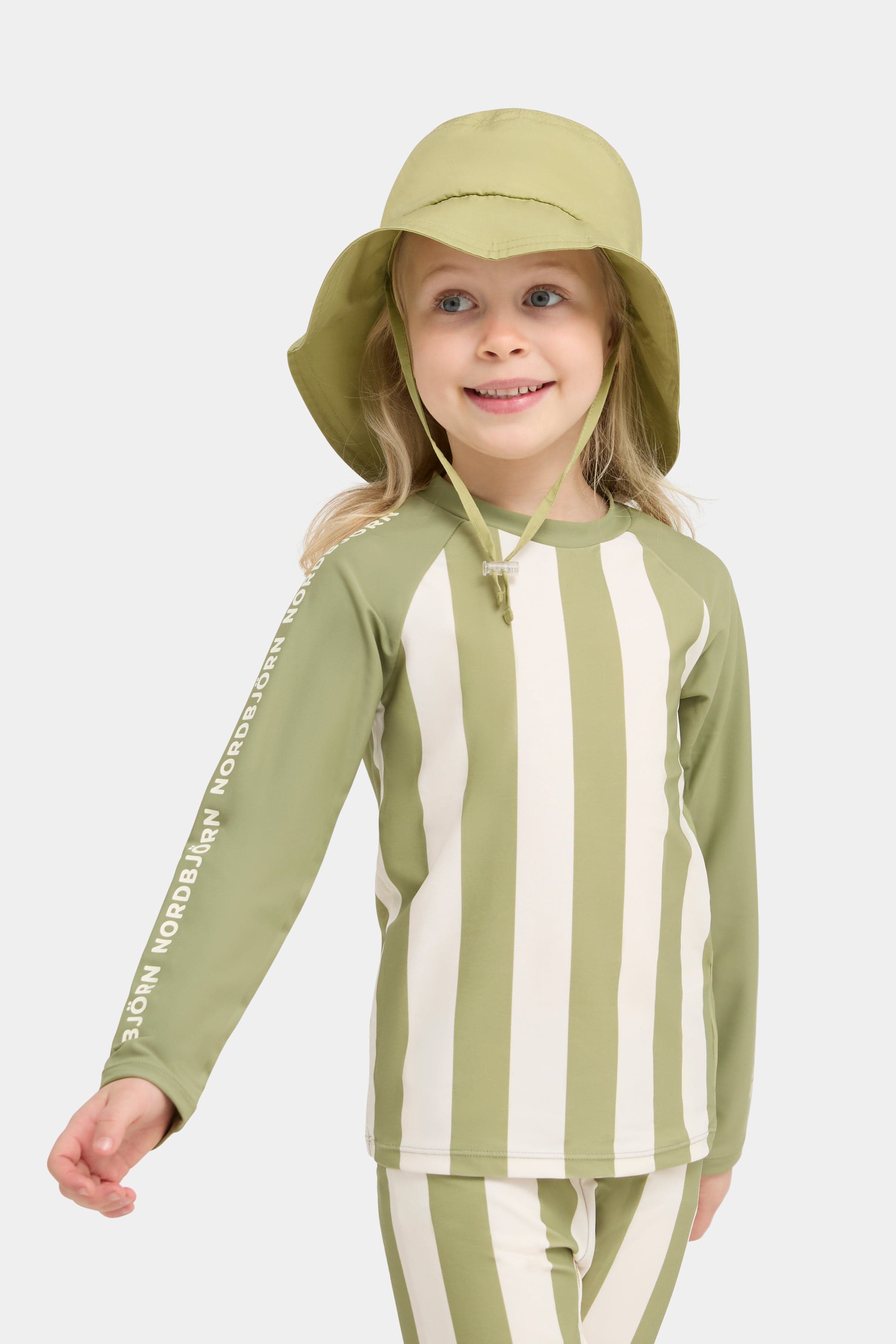 Nordbjörn Sandhamn UV-Asu, Green Stripe, 110-116