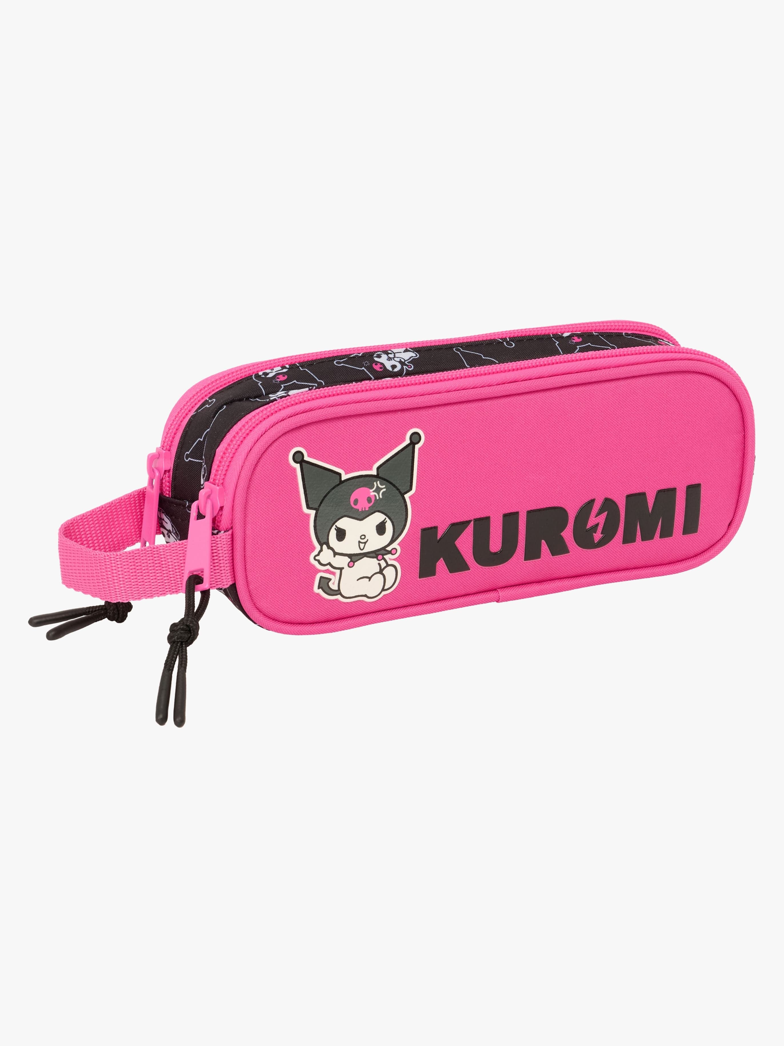 Hello Kitty Kuromi Kaksilokeroinen Penaali, Pinkki/Musta