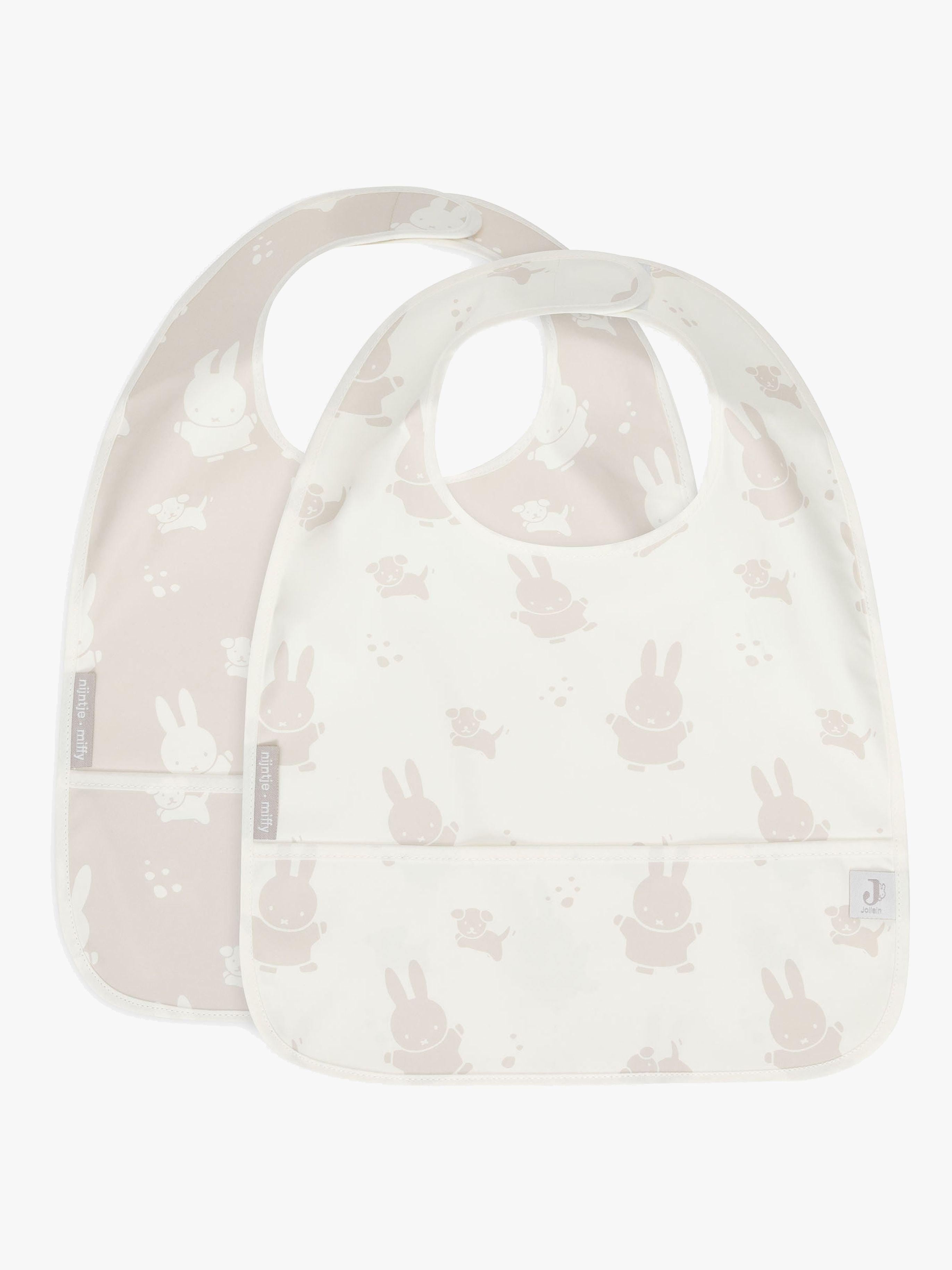 Jollein Miffy& Snuffy Ruokalappu 2-pack, Nougat
