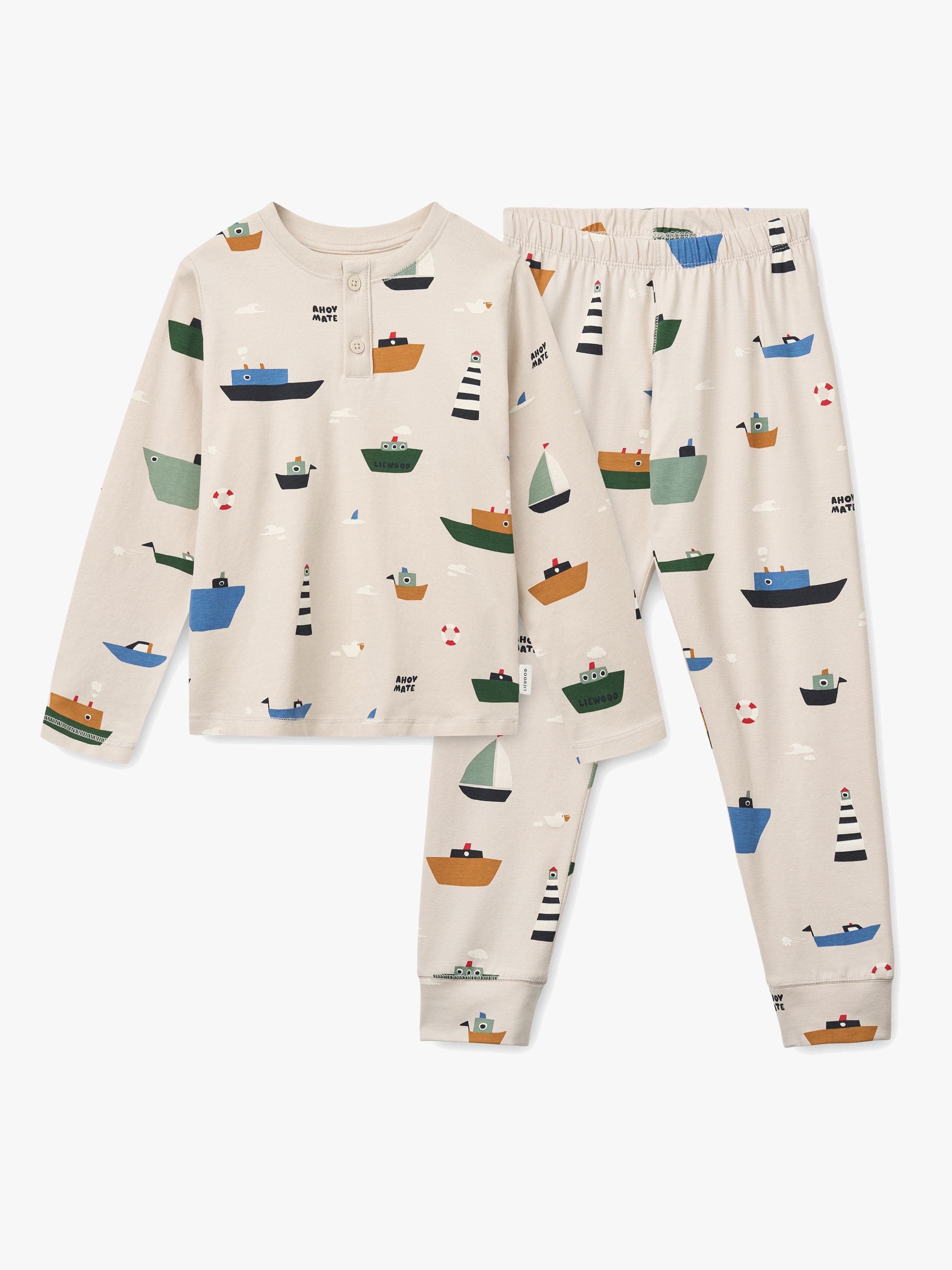 LIEWOOD Wilhelm Pyjamasetti, Sailing/Sandy, 122-128