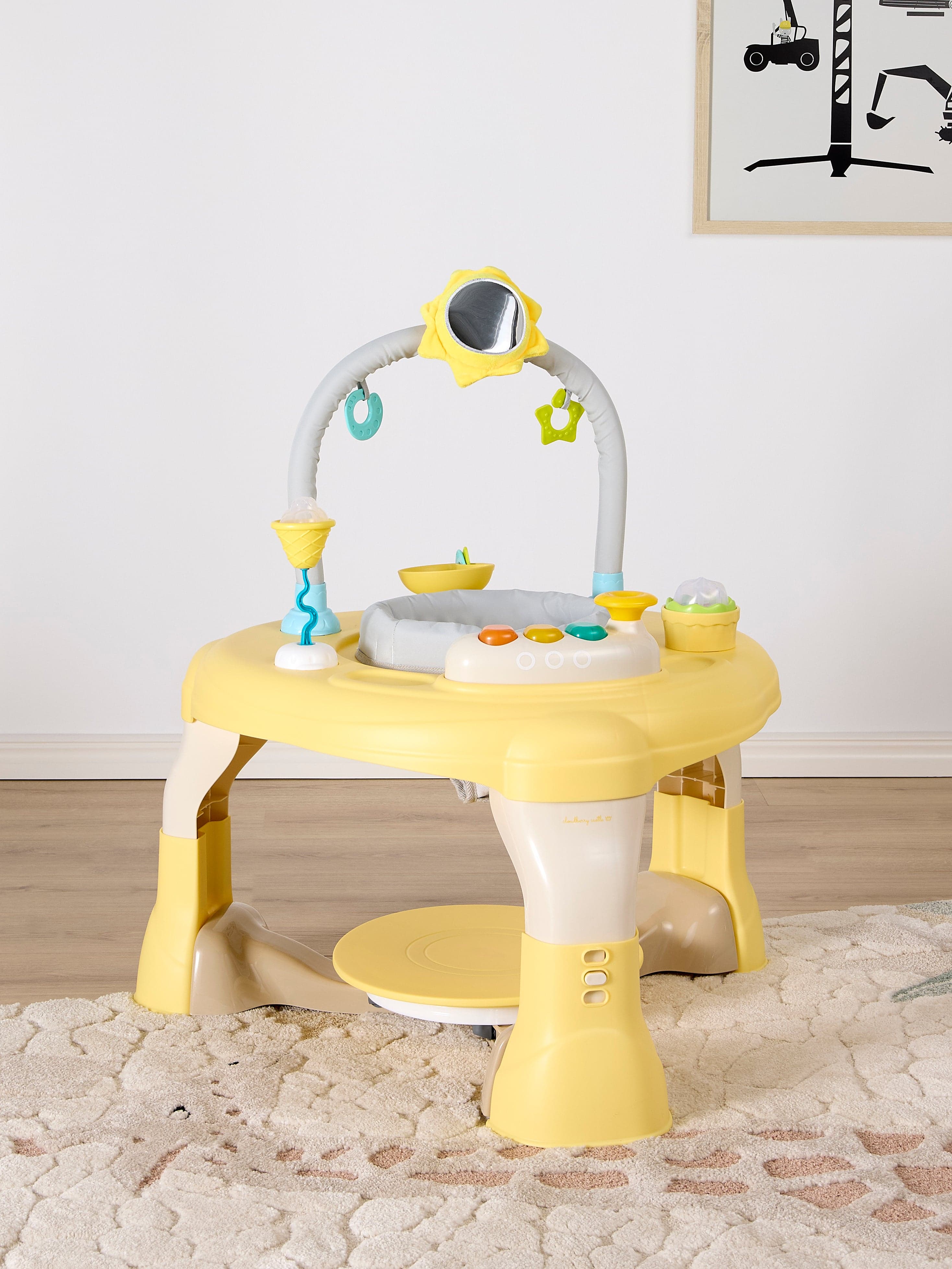 Cloudberry Castle Puuhakeskus 3-in-1, Yellow/Beige