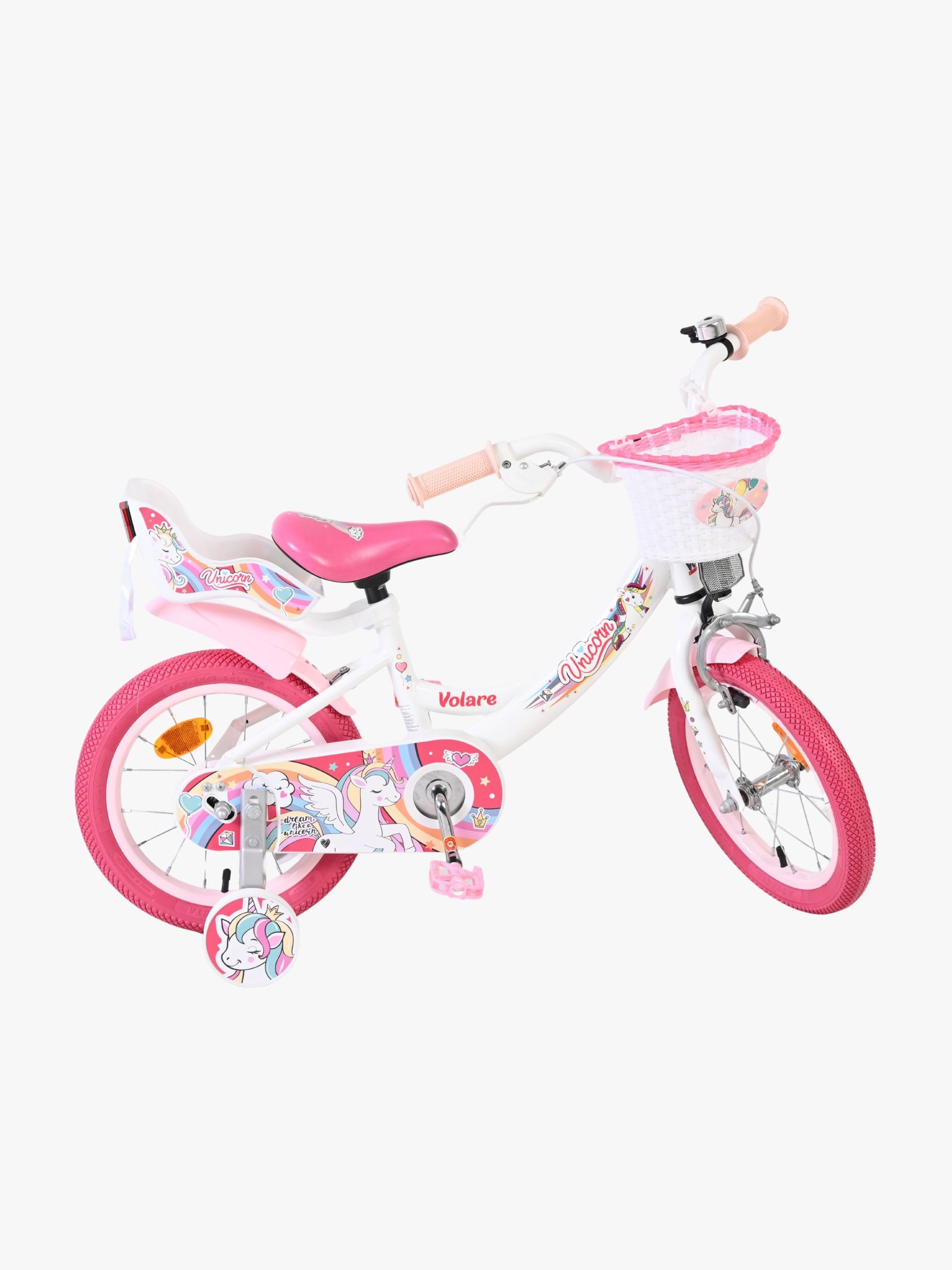 Volare Unicorn Polkupyörä 14'', Valkoinen