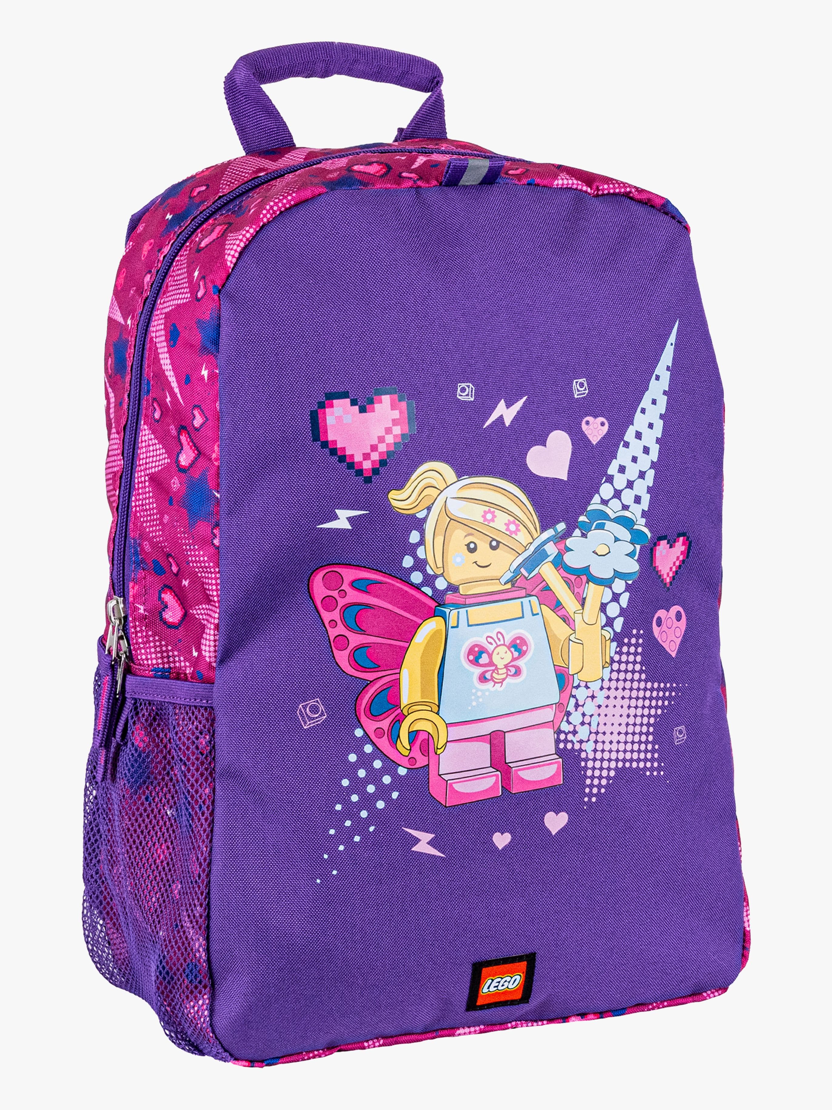 LEGO Reppu Butterfly Girl 13L, Vaaleanpunainen
