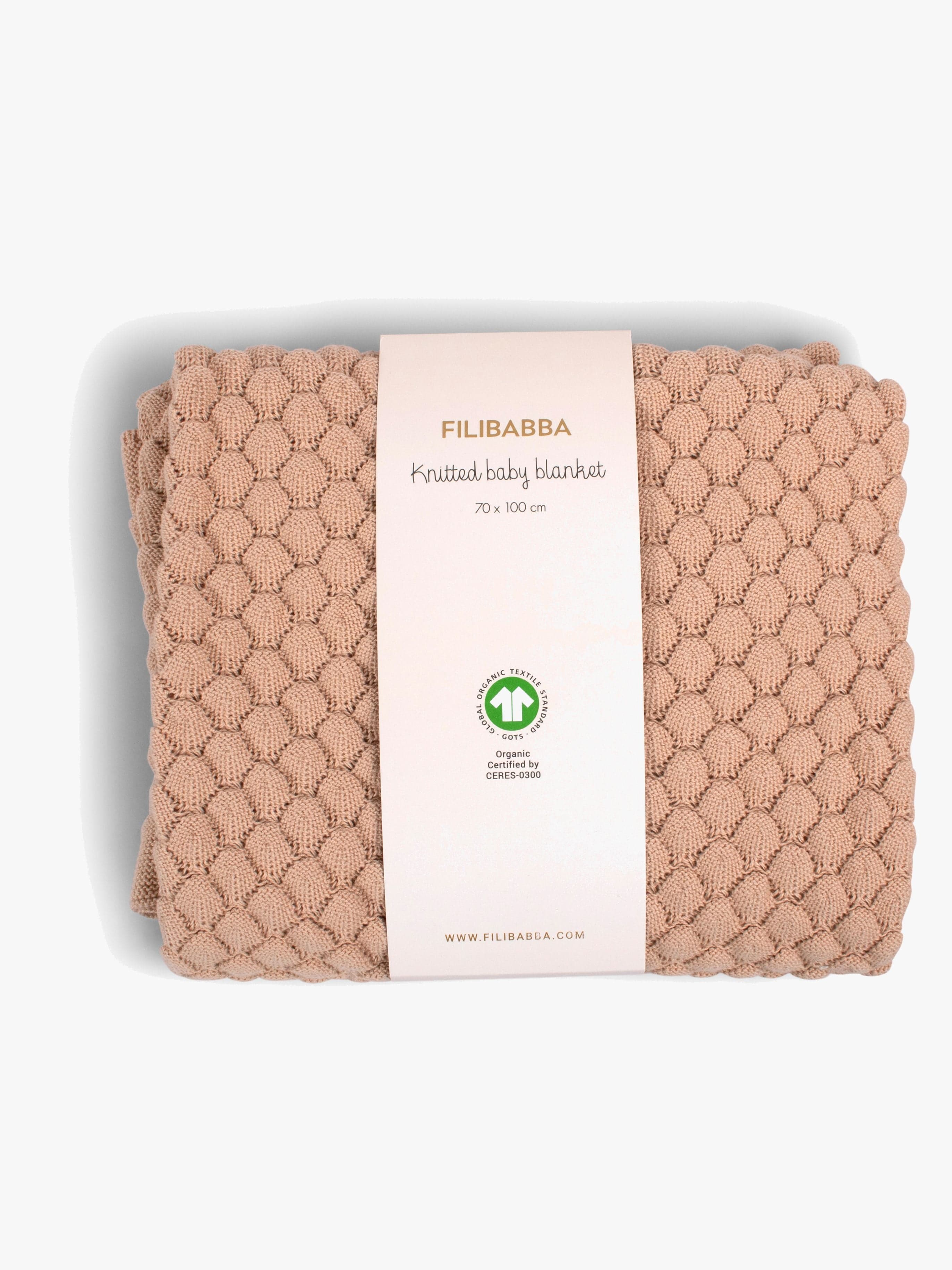 FILIBABBA Neulottu Viltti, Ivory Cream