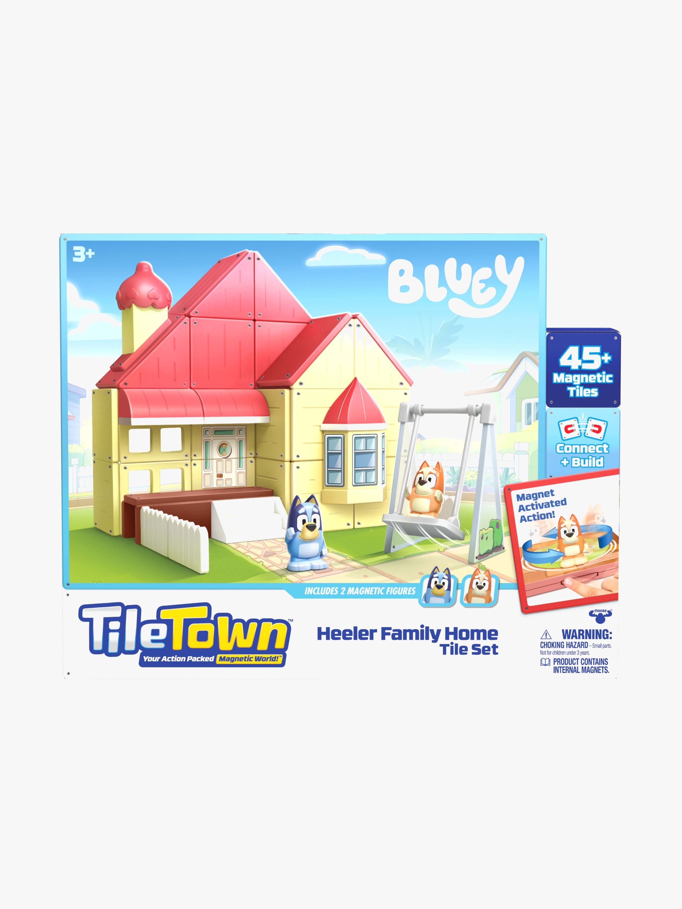 Bluey Tile Town Bluey Heeler House Magneettisetti 46