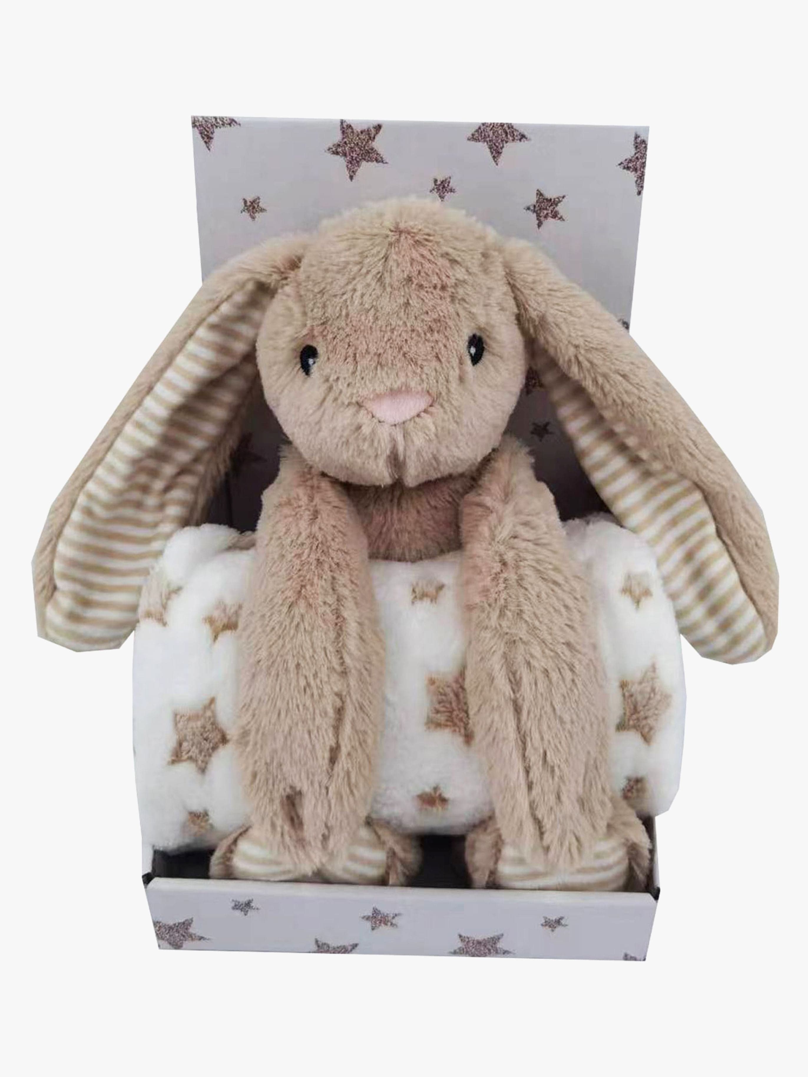 CarloBaby Fleeceviltti Beige Tähti & Pupu