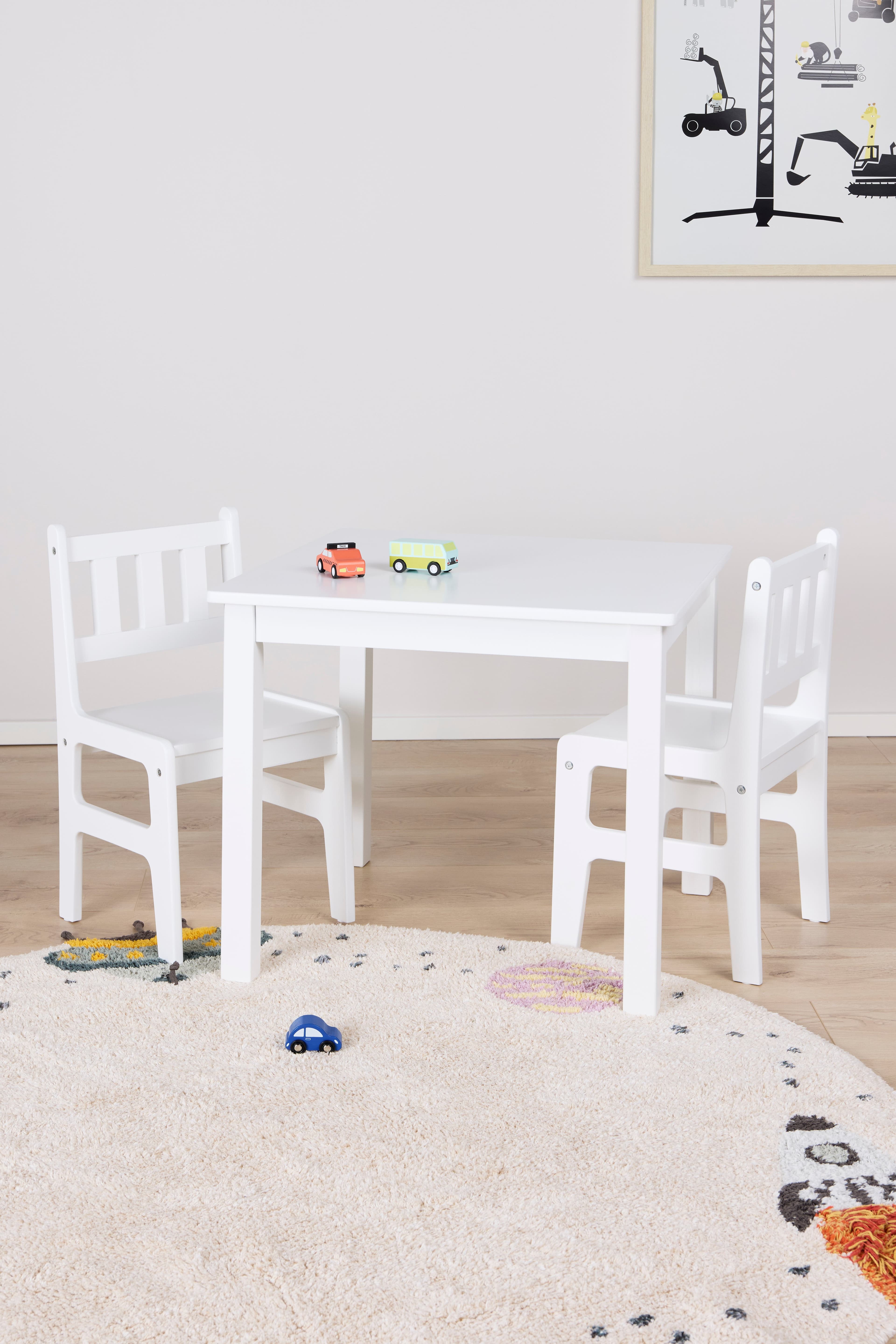 Alice & Fox Table & Chair SIENA, White