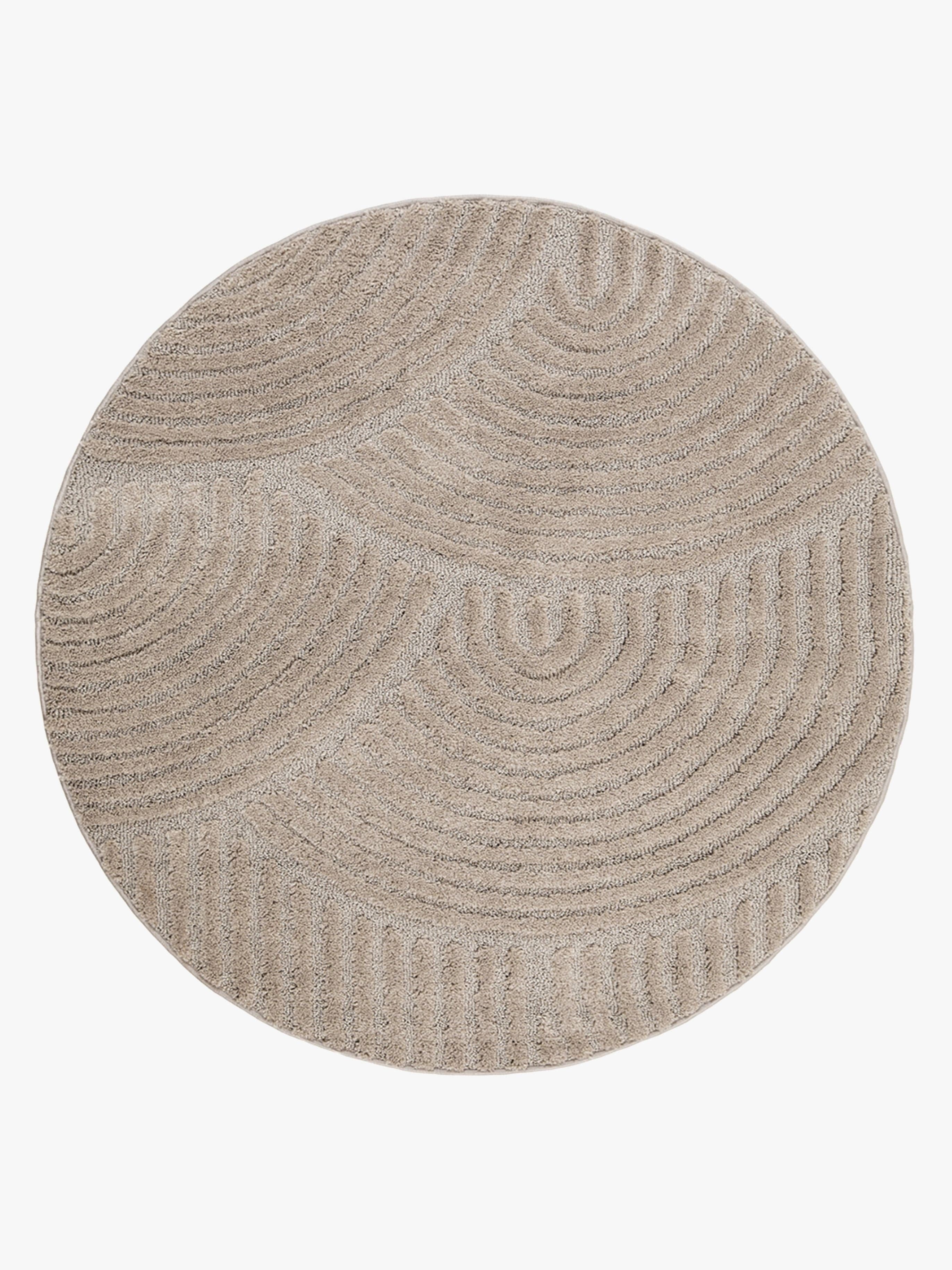 KMCarpets Doria Zen Pyöreä Matto 160, Pellava