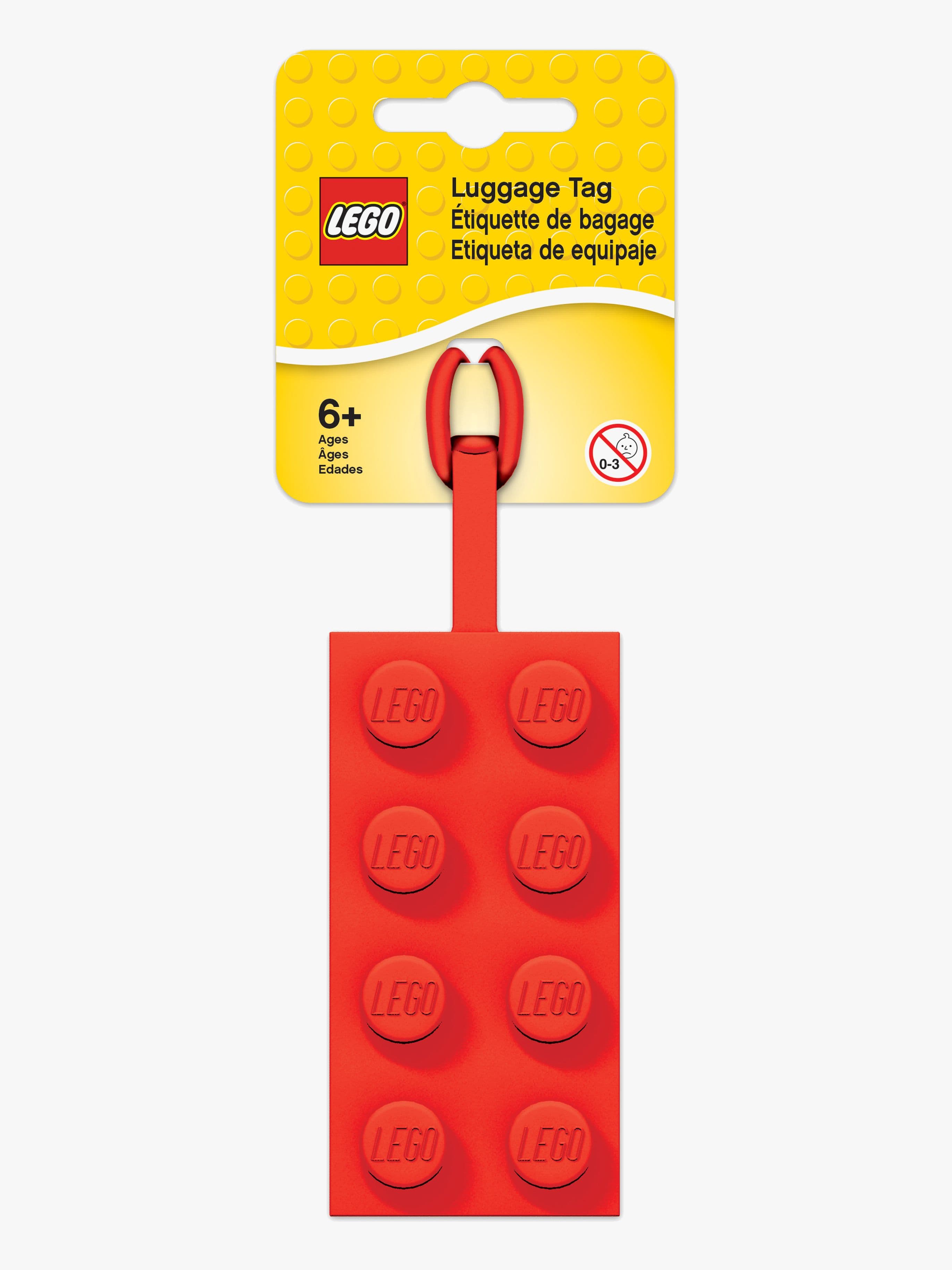 LEGO® Matkalaukun Nimilappu, Punainen