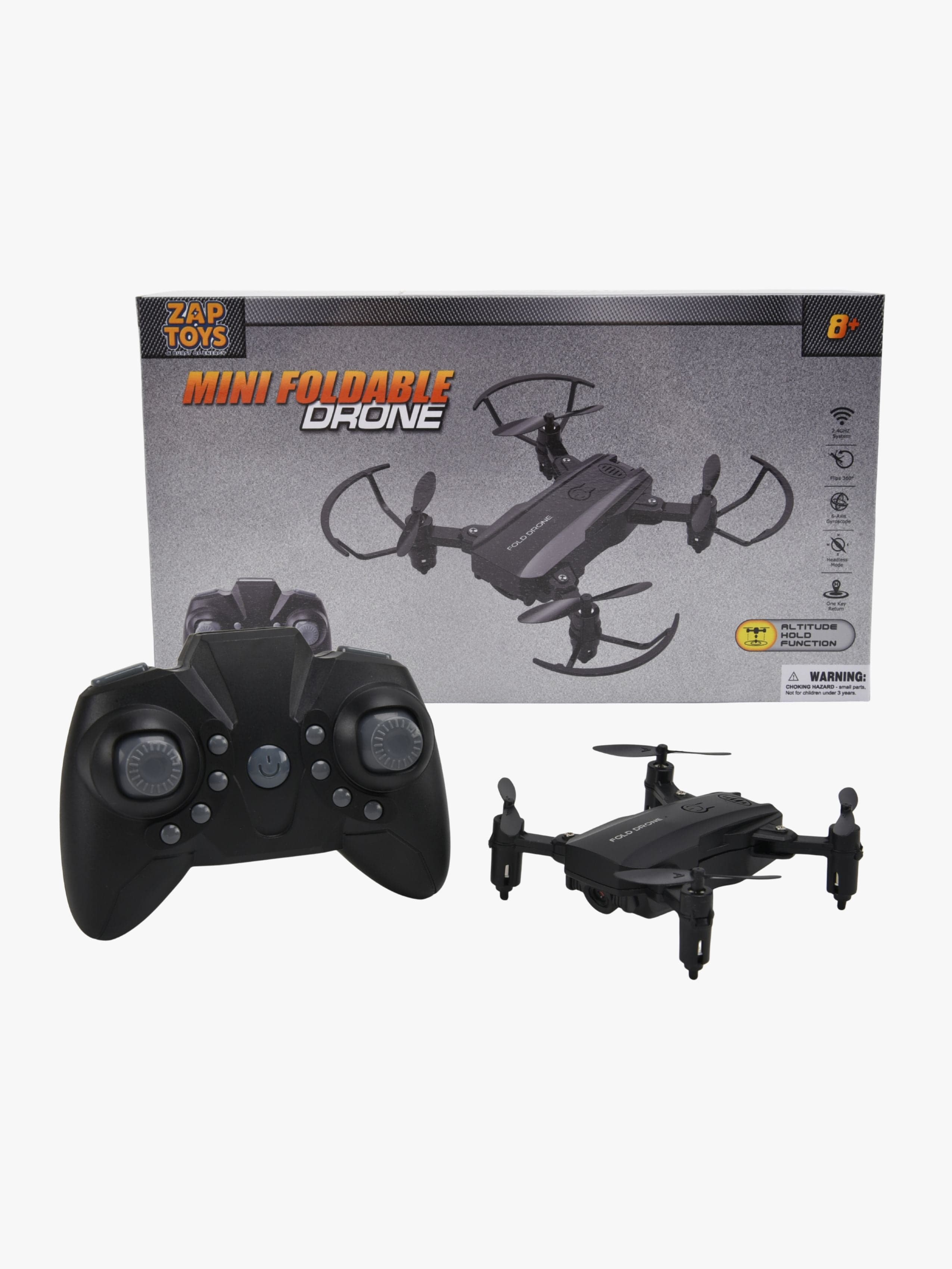 ZapToys Mini Kokoontaitettava Drone Nelikopteri