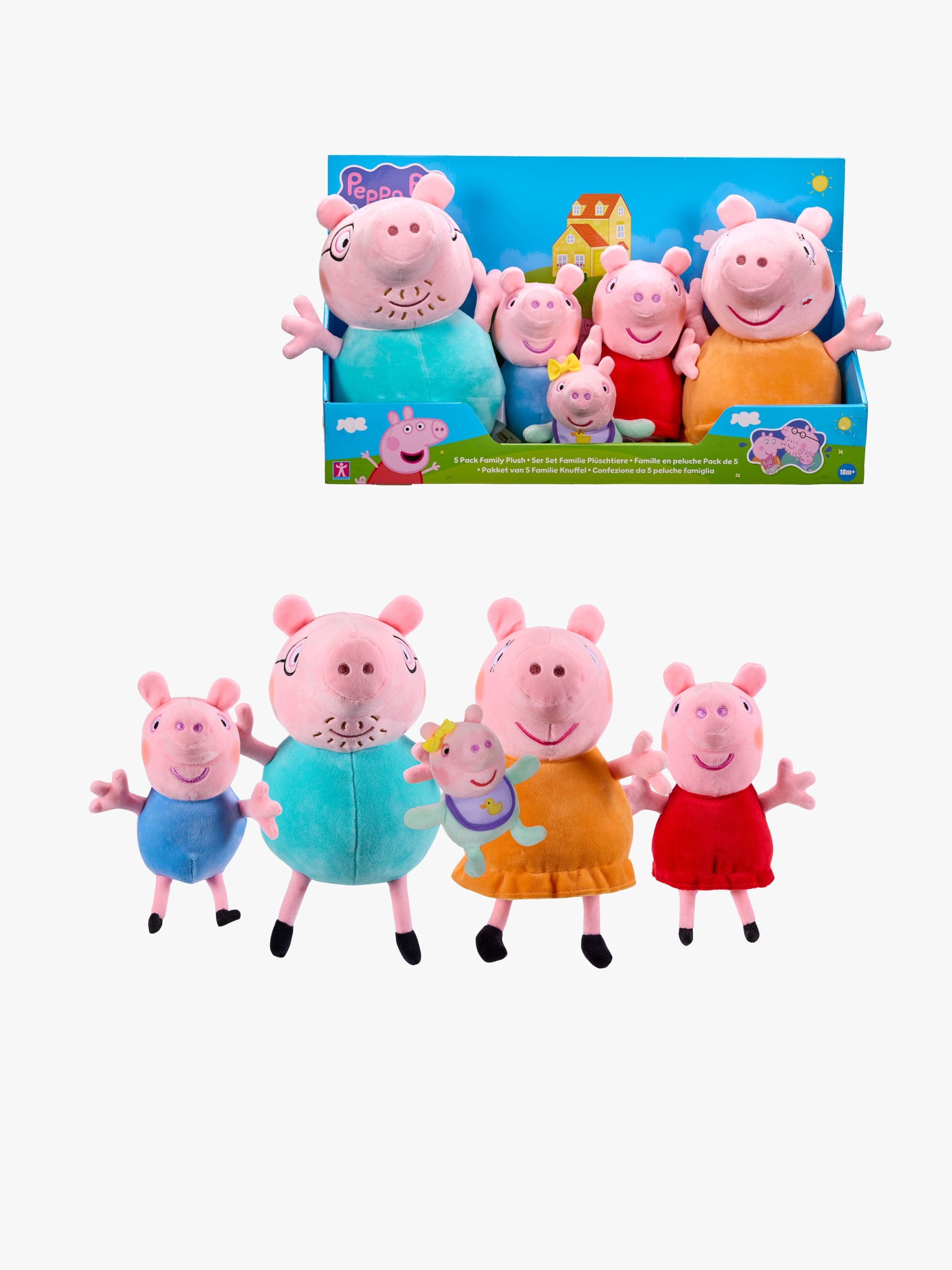 Pipsa Possu Pehmolelu Perhe 5-pack