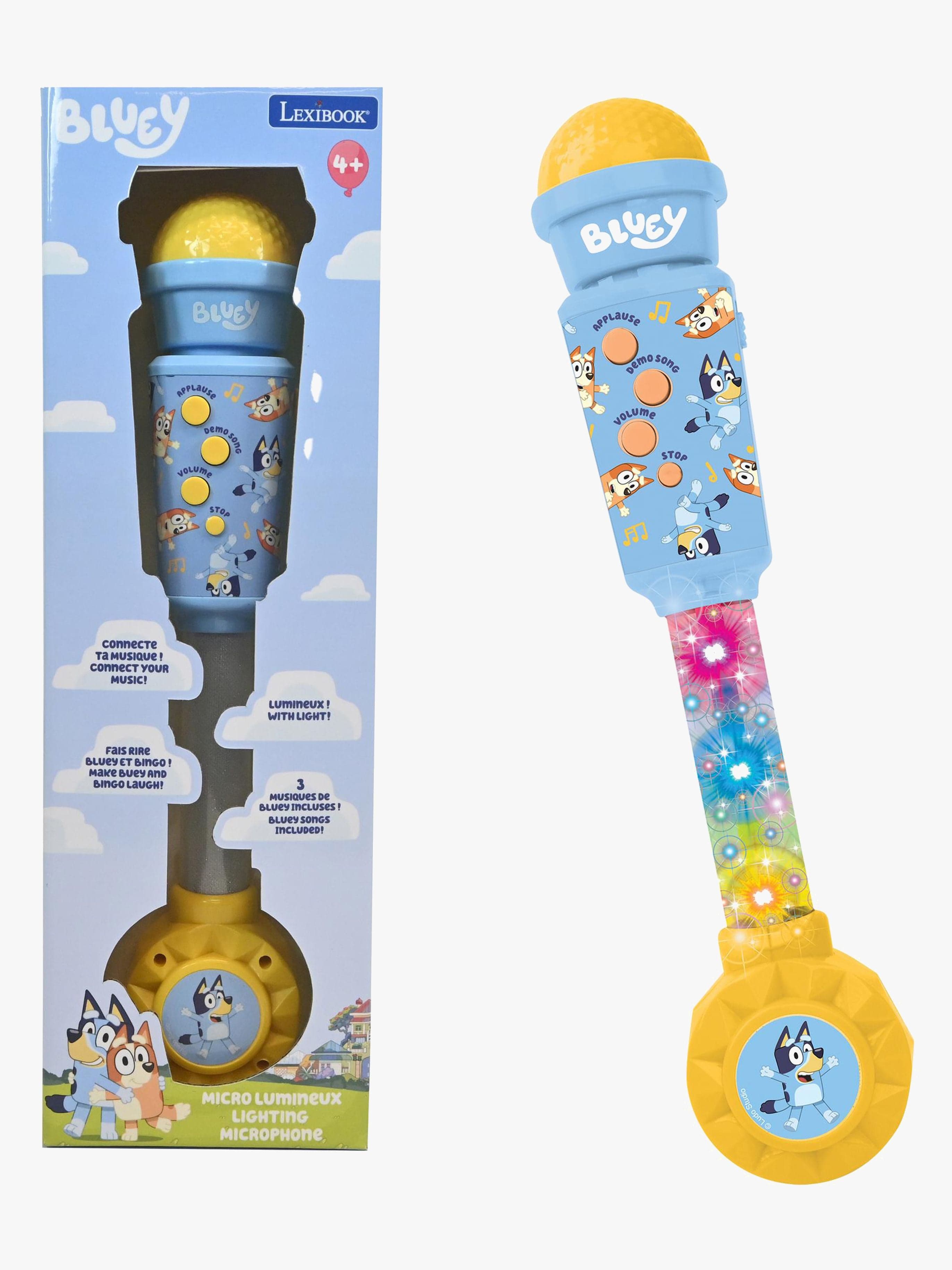 Bluey Mikrofoni Kaiuttimella & Valotehosteilla
