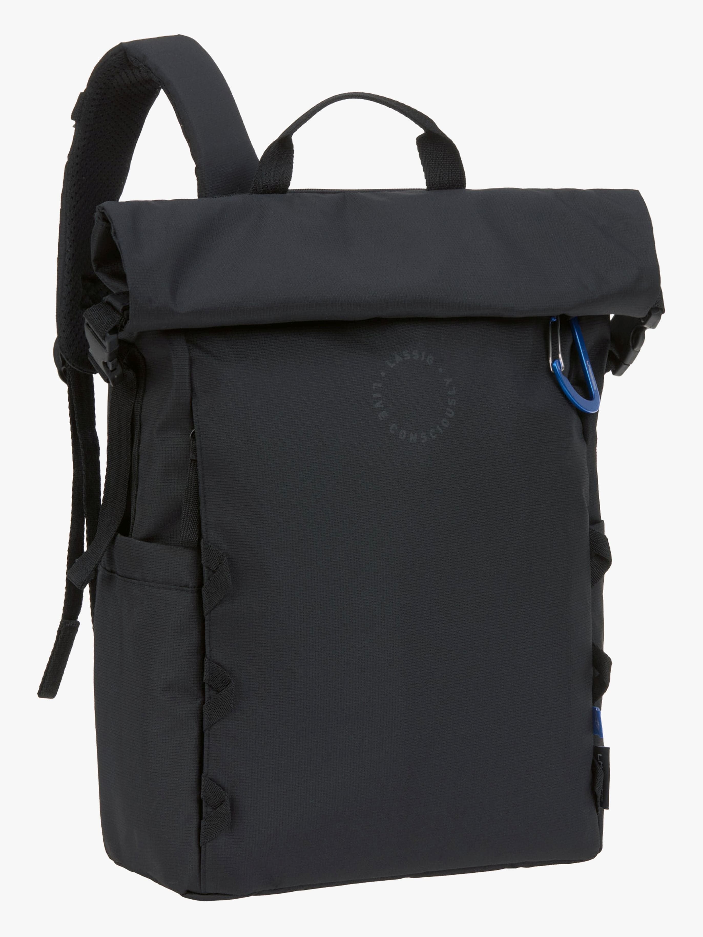 Lässig Outdoor Hoitolaukku Reppu + Roll-top-avaus, Black