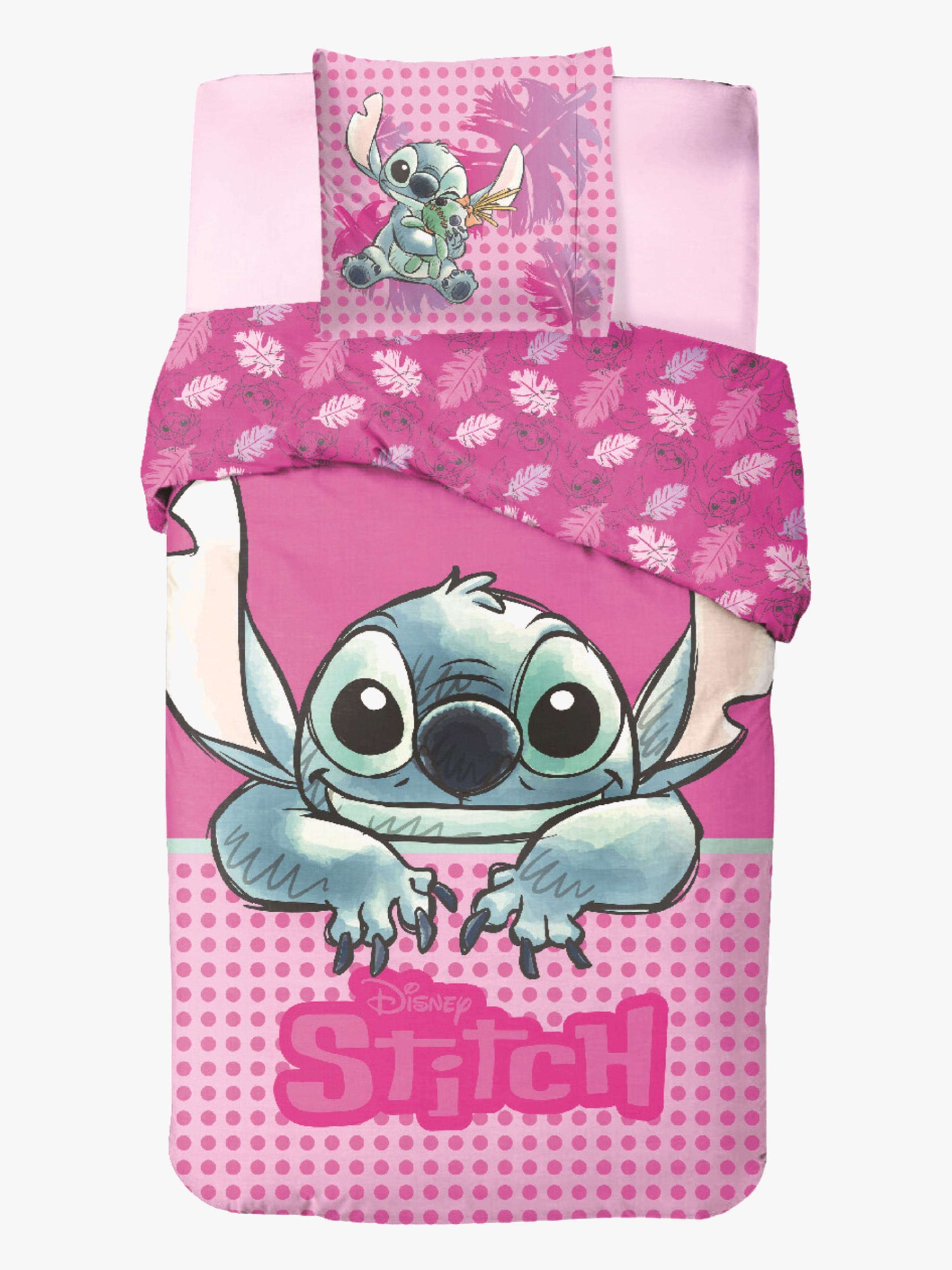 Disney Lilo & Stitch Pussilakanasetti 140x200, Vaaleanpunainen