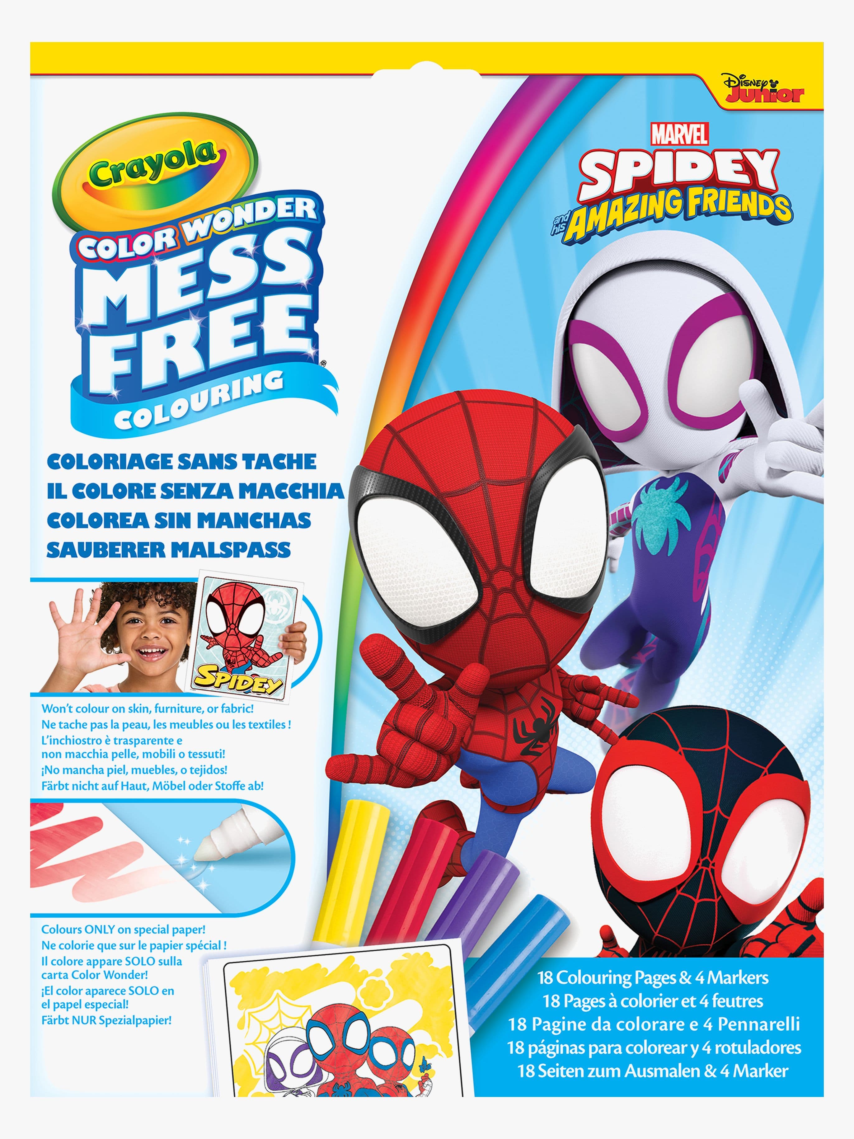 Marvel Spidey And His Amazing Friends Color Wonder Taidesetti