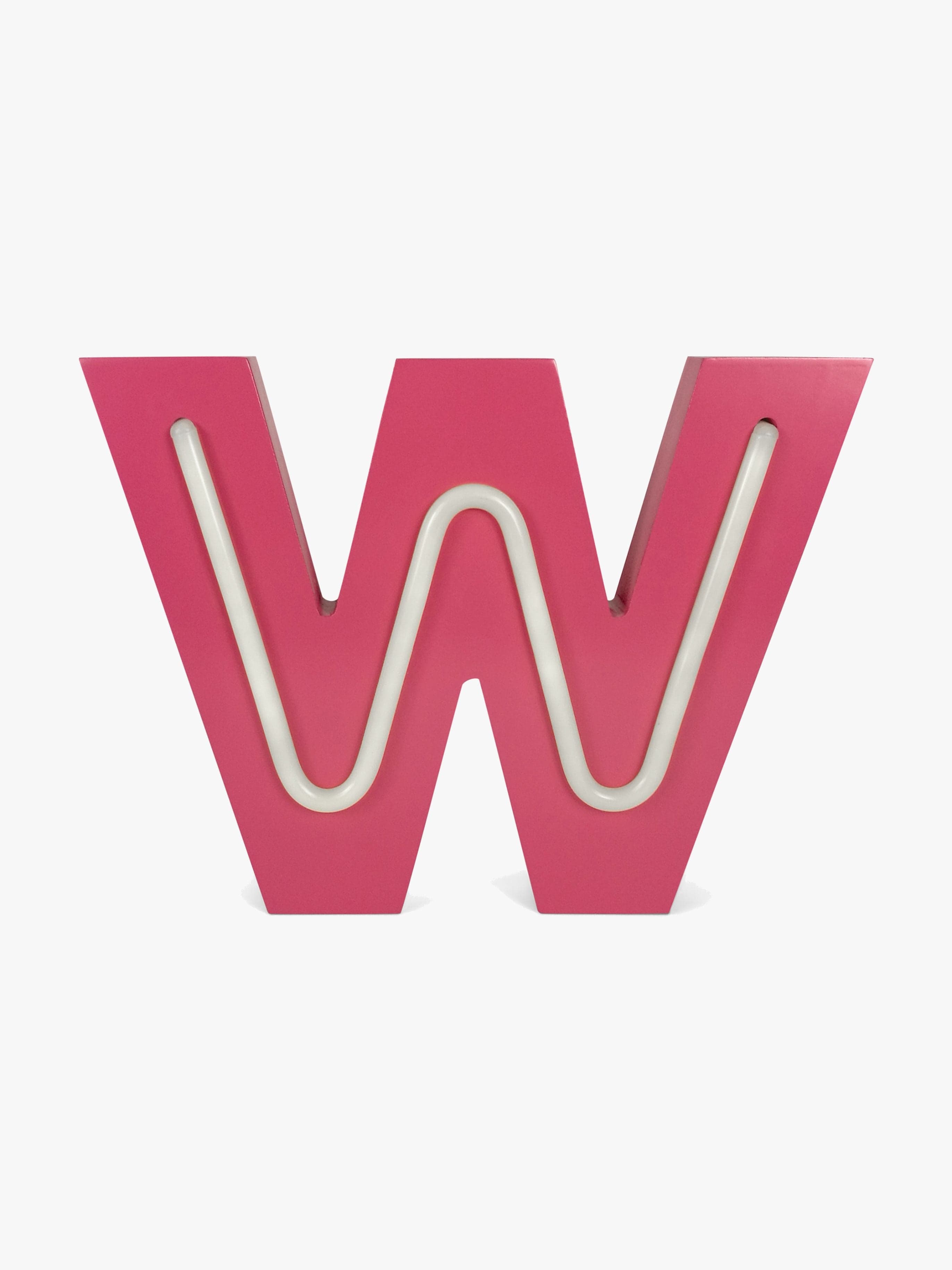 POPP Kirjainvalaisin W, Vaaleanpunainen