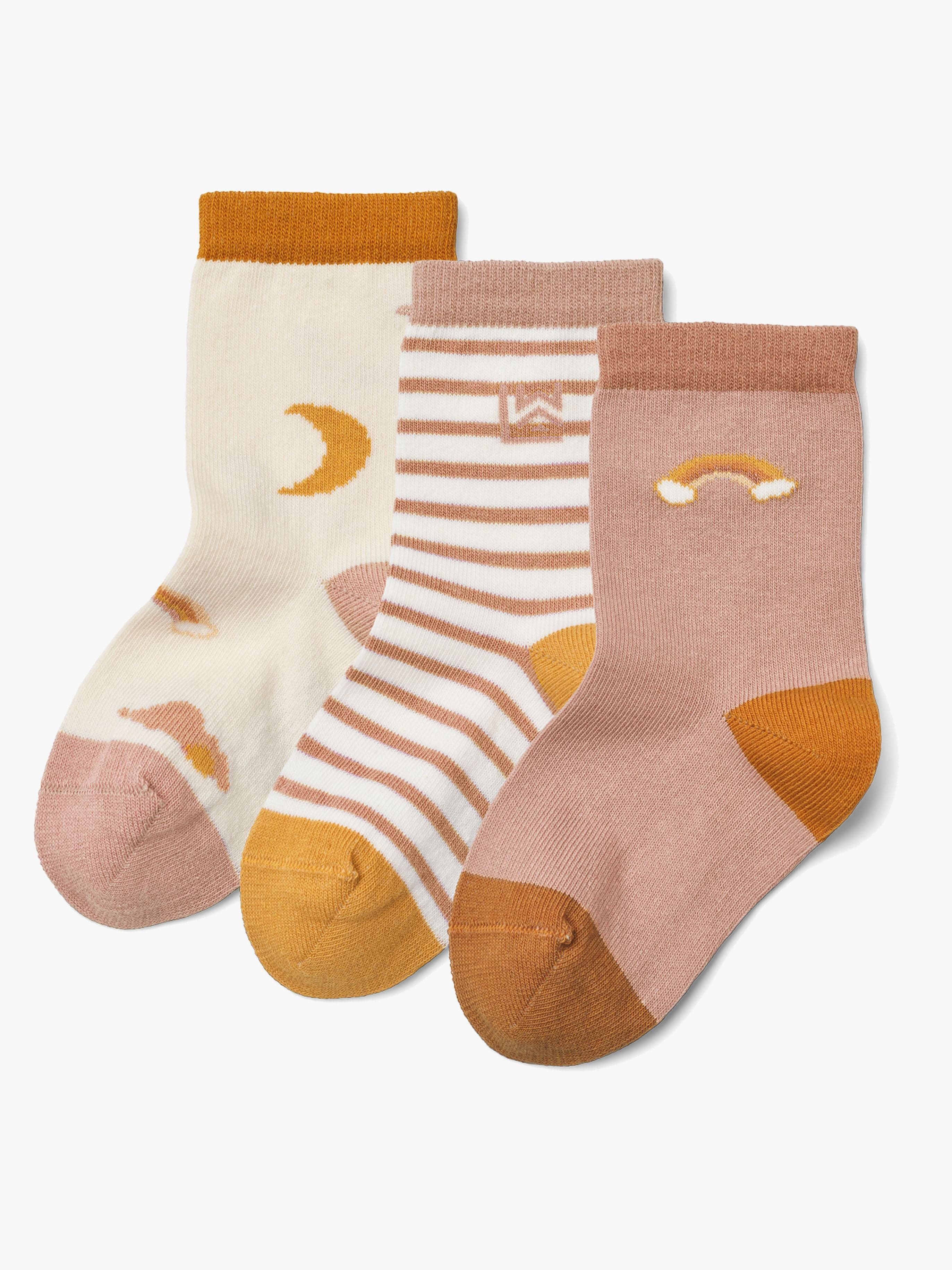 LIEWOOD Silas Sukat 3-pack, Dream/Ecru mix, 33-36