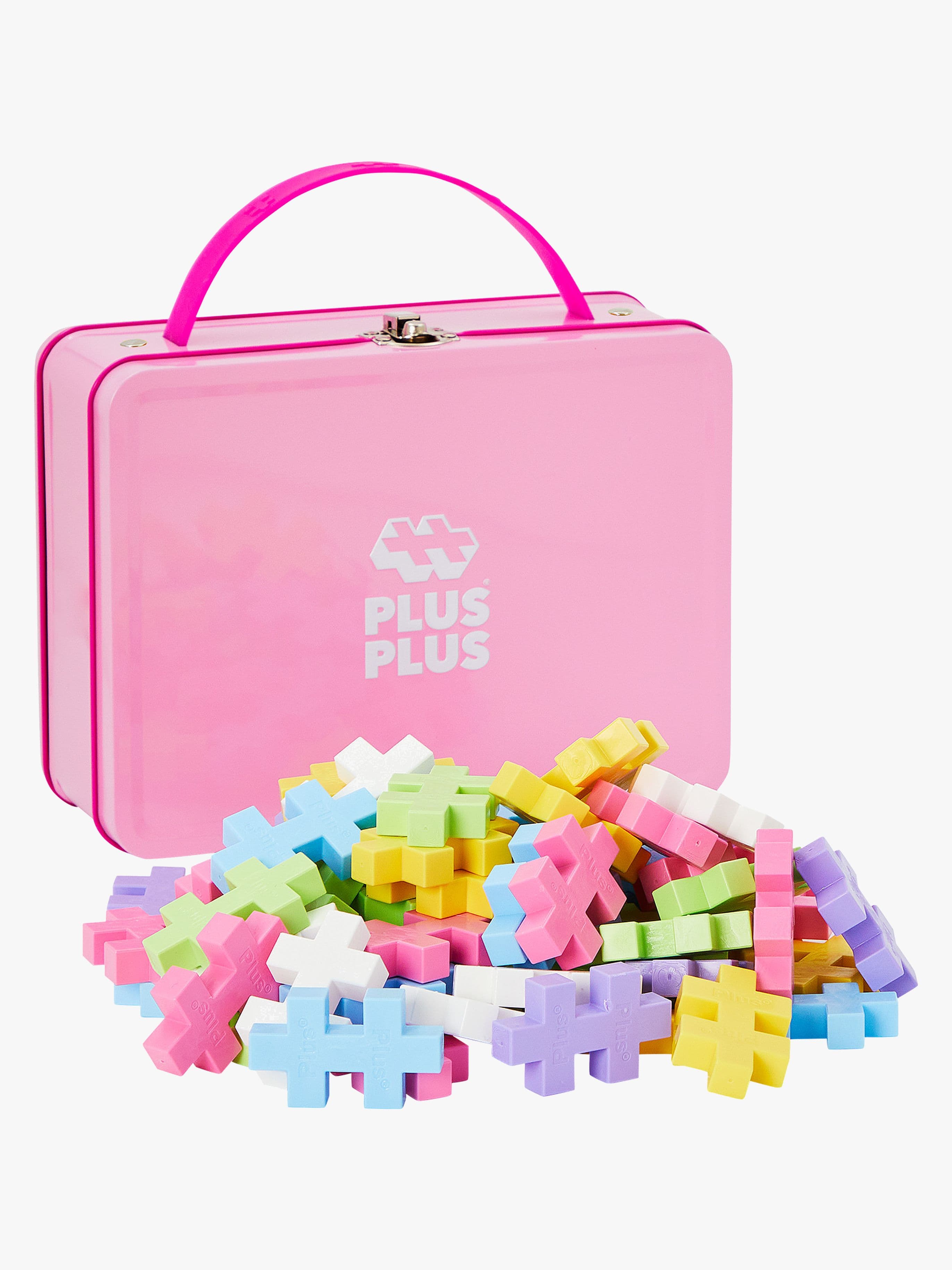 Plus-Plus BIG Rakennuspalikat Metal Suitcase Pastel 70 Osaa