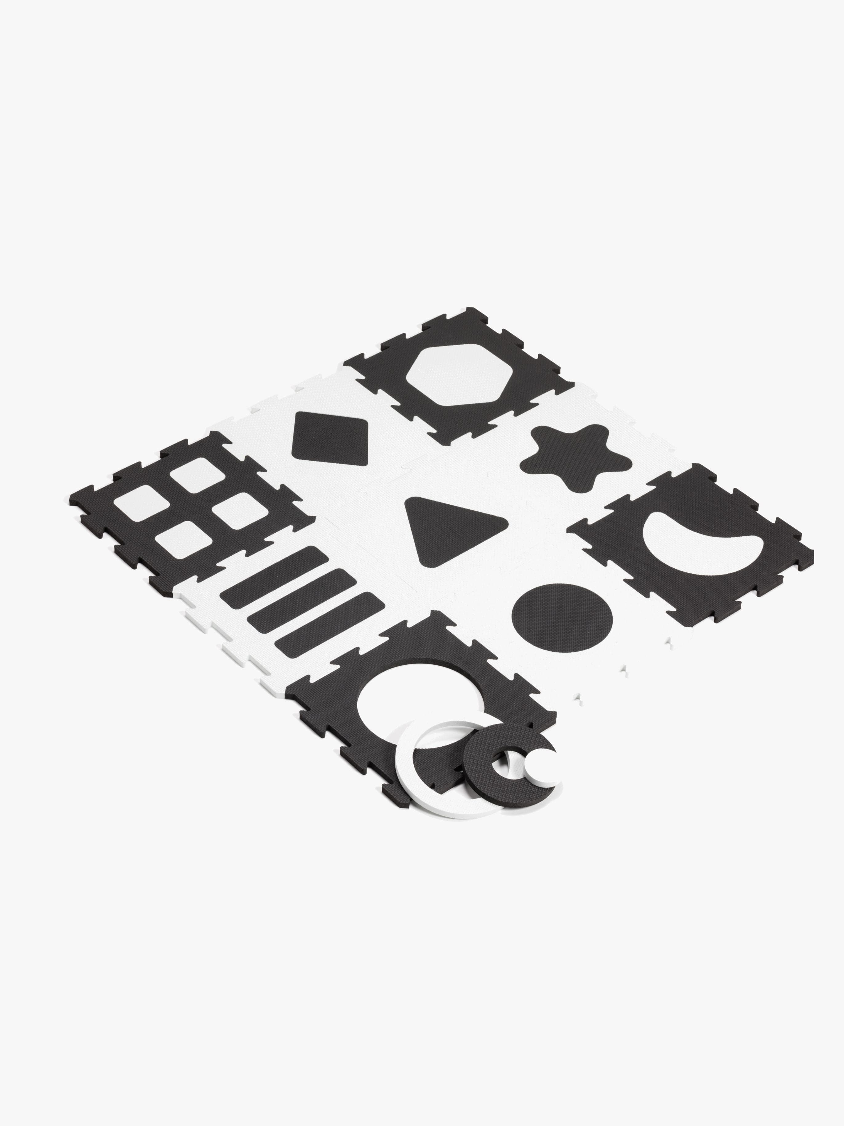 Alice & Fox Leikkialusta 9 Palaa 32x32, Musta/Valkoinen