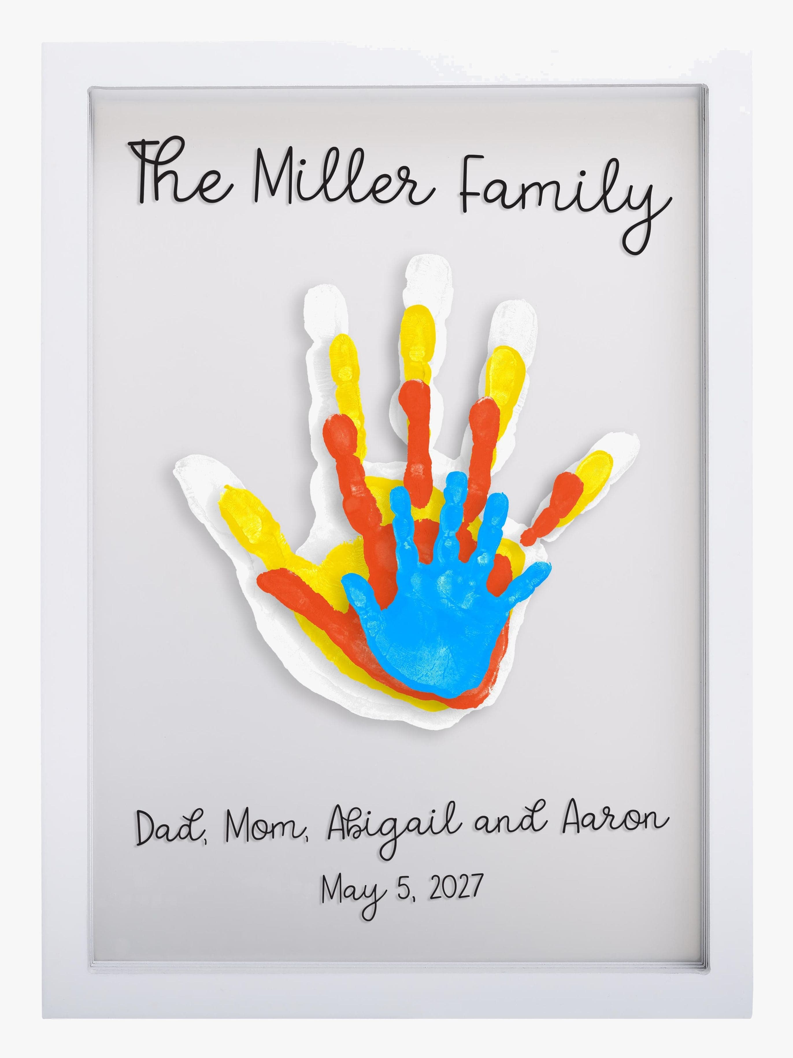 Pearhead Clear Family Print Kehykset, Valkoinen