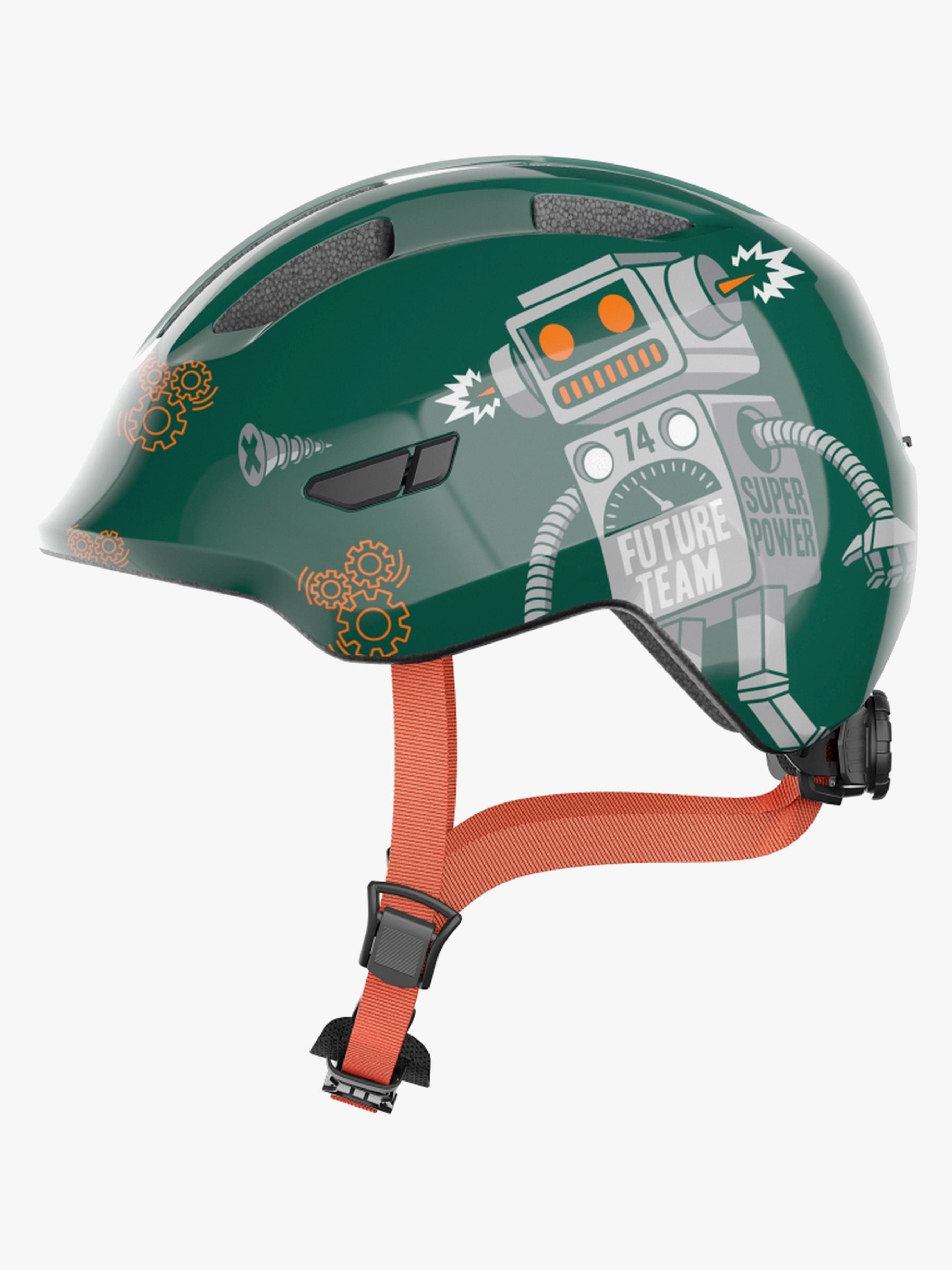 ABUS Smiley Pyöräilykypärä, Green Robo, 50-55