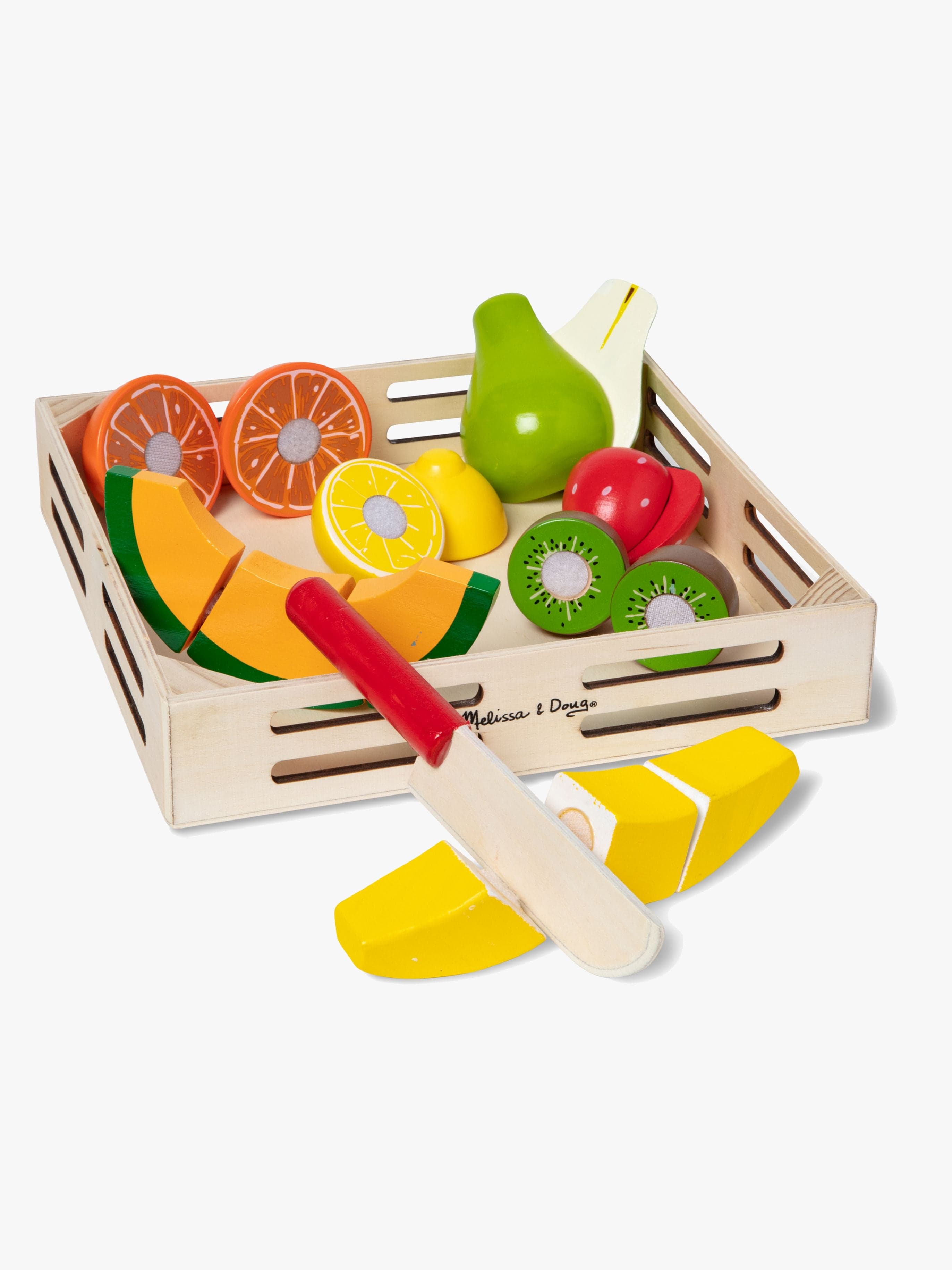 Melissa & Doug Playset Hedelmiä & veitsen laatikossa