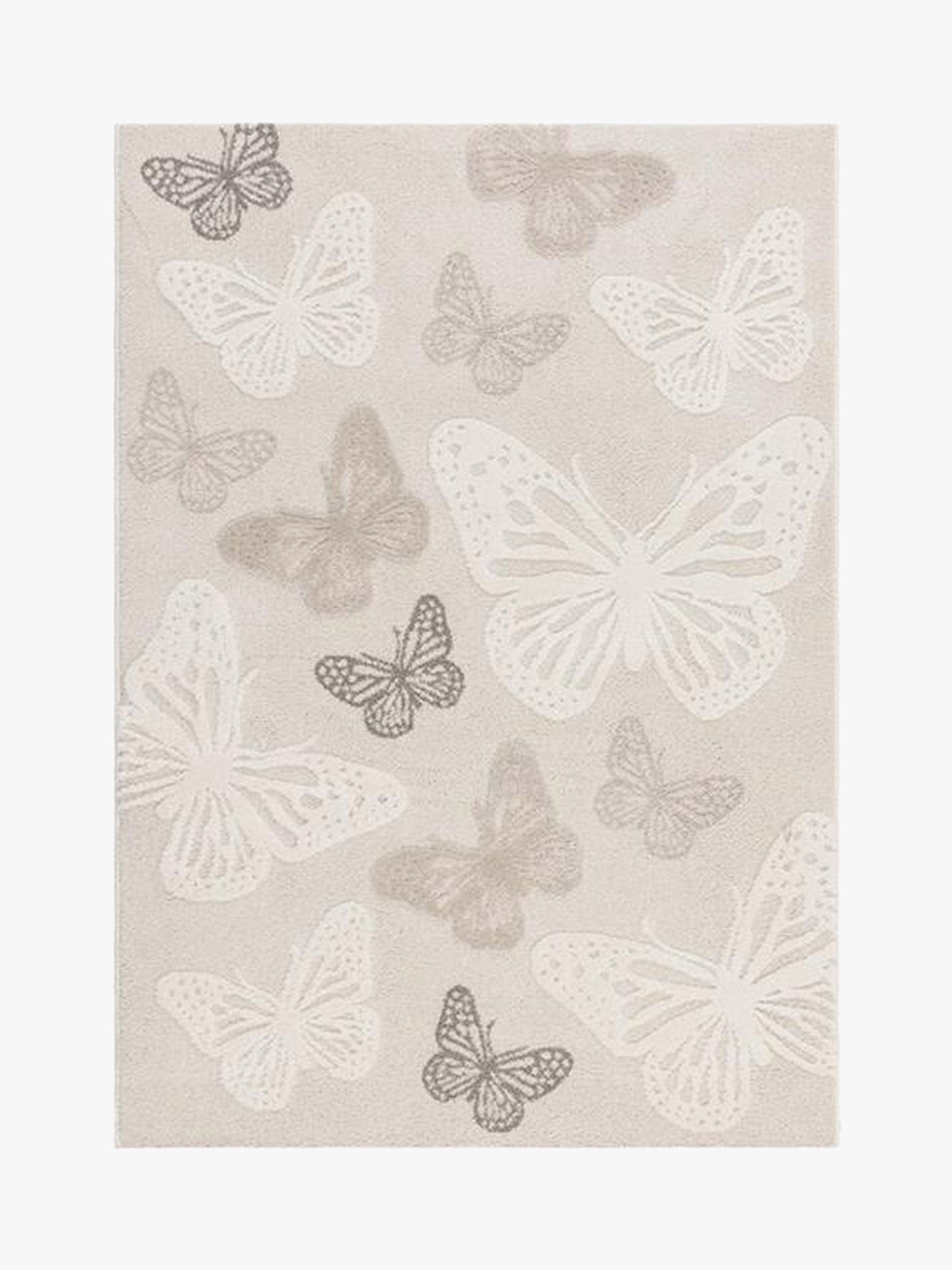 KMCarpets Matto Perhonen 80x150, Kermanvalkoinen